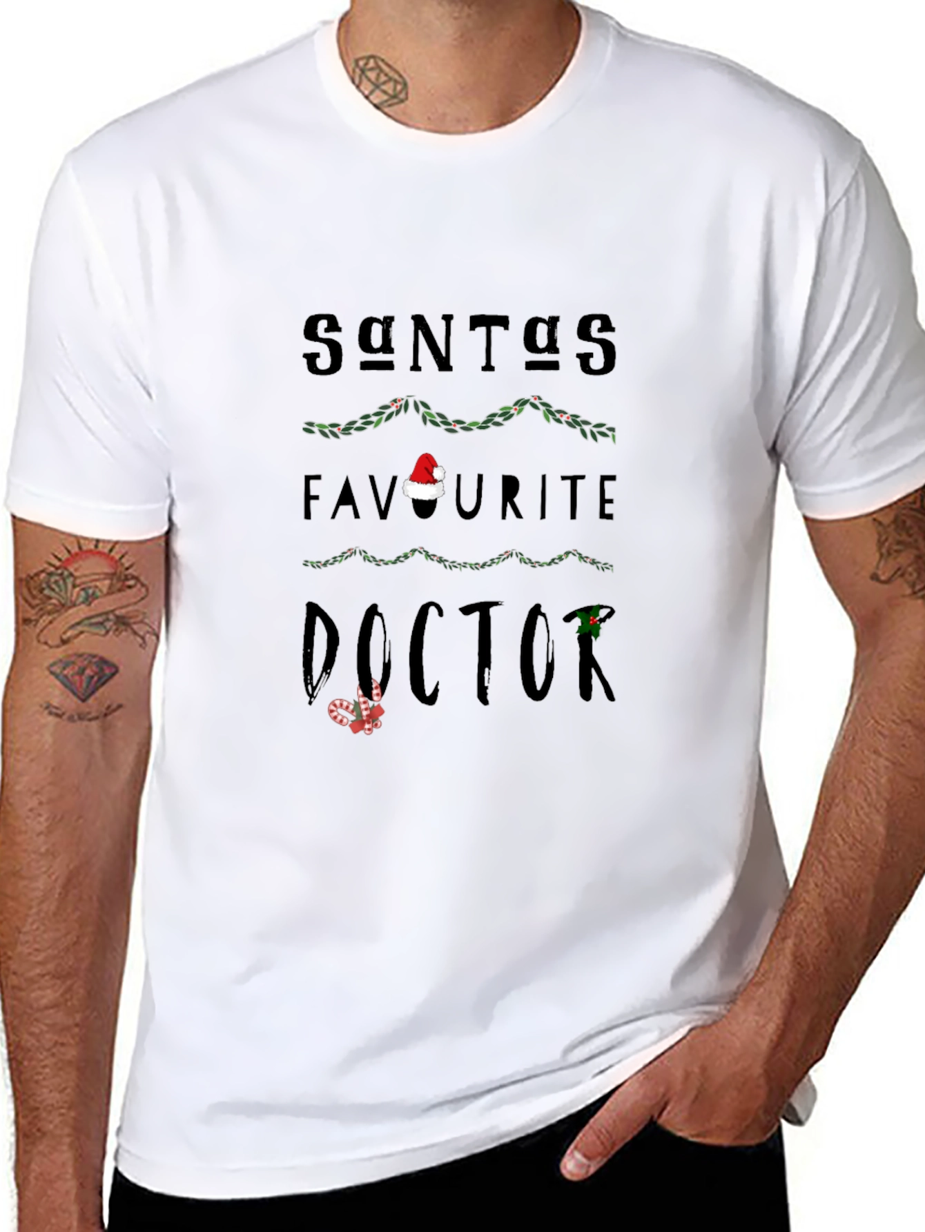Santas Favorite Doctor Christmas T-Shirt