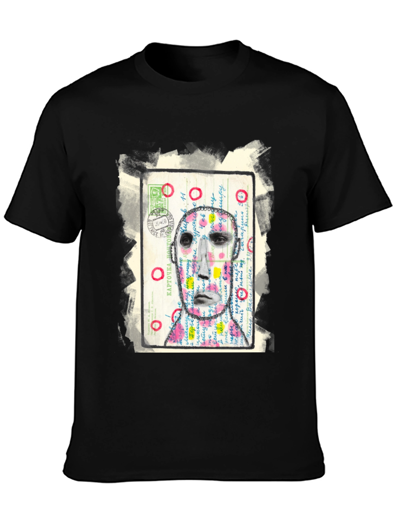 Artistic Portrait Graphic Tee - Unique Style