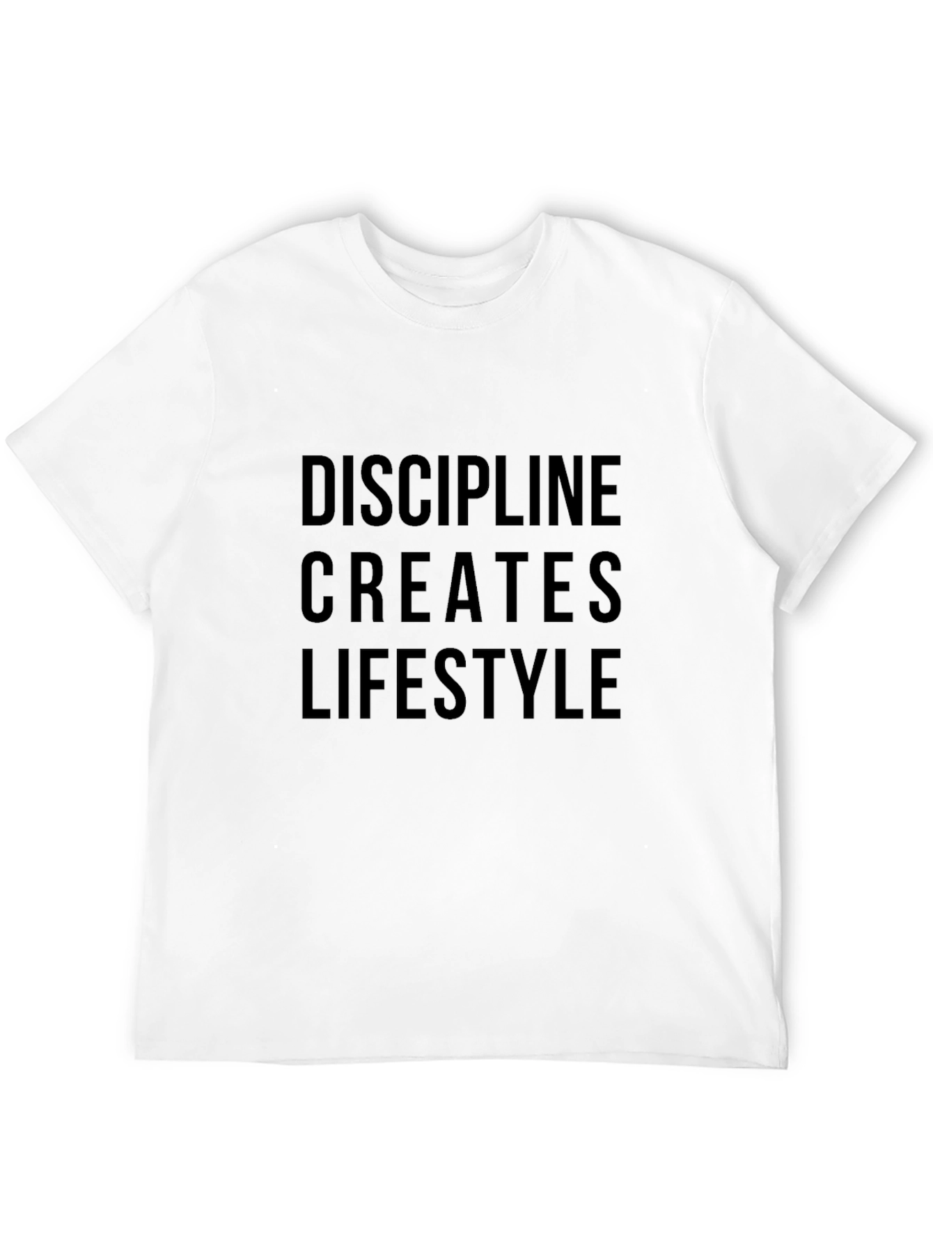 Discipline Creates Lifestyle Graphic Tee - Motivational Shirt