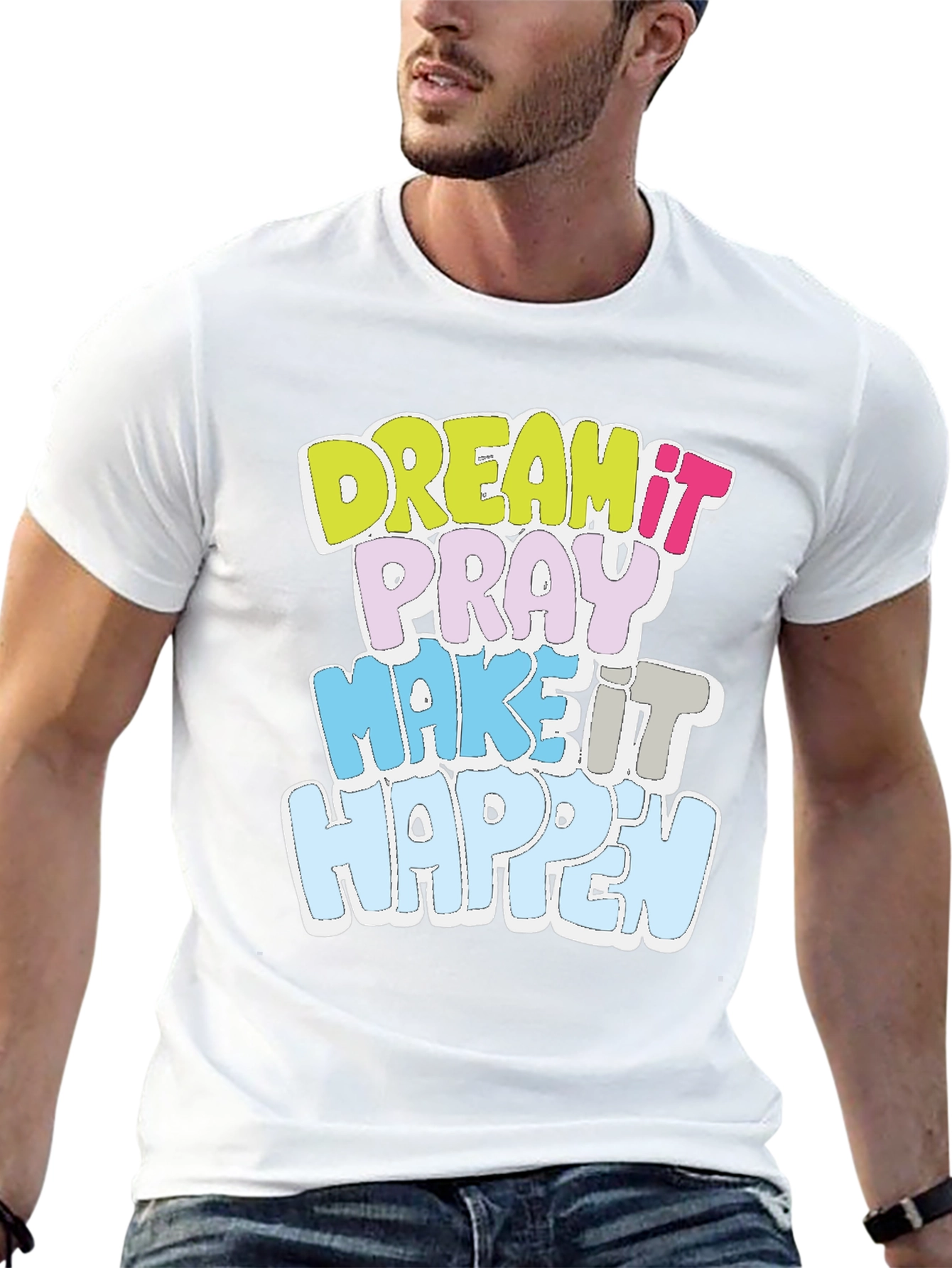 Dream It T-Shirt Motivational Black Cotton Tee