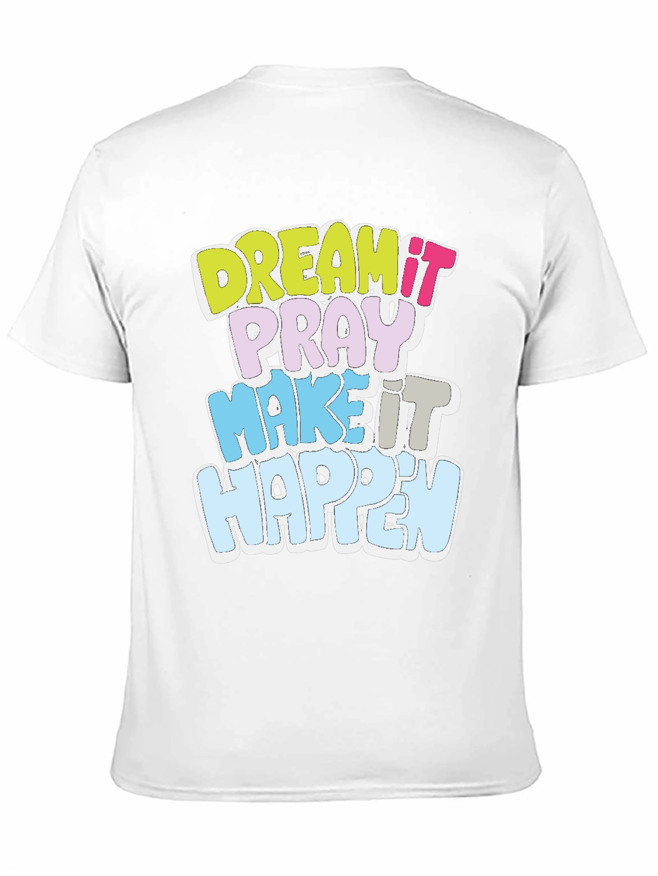 Dream It T-Shirt Motivational Black Cotton Tee