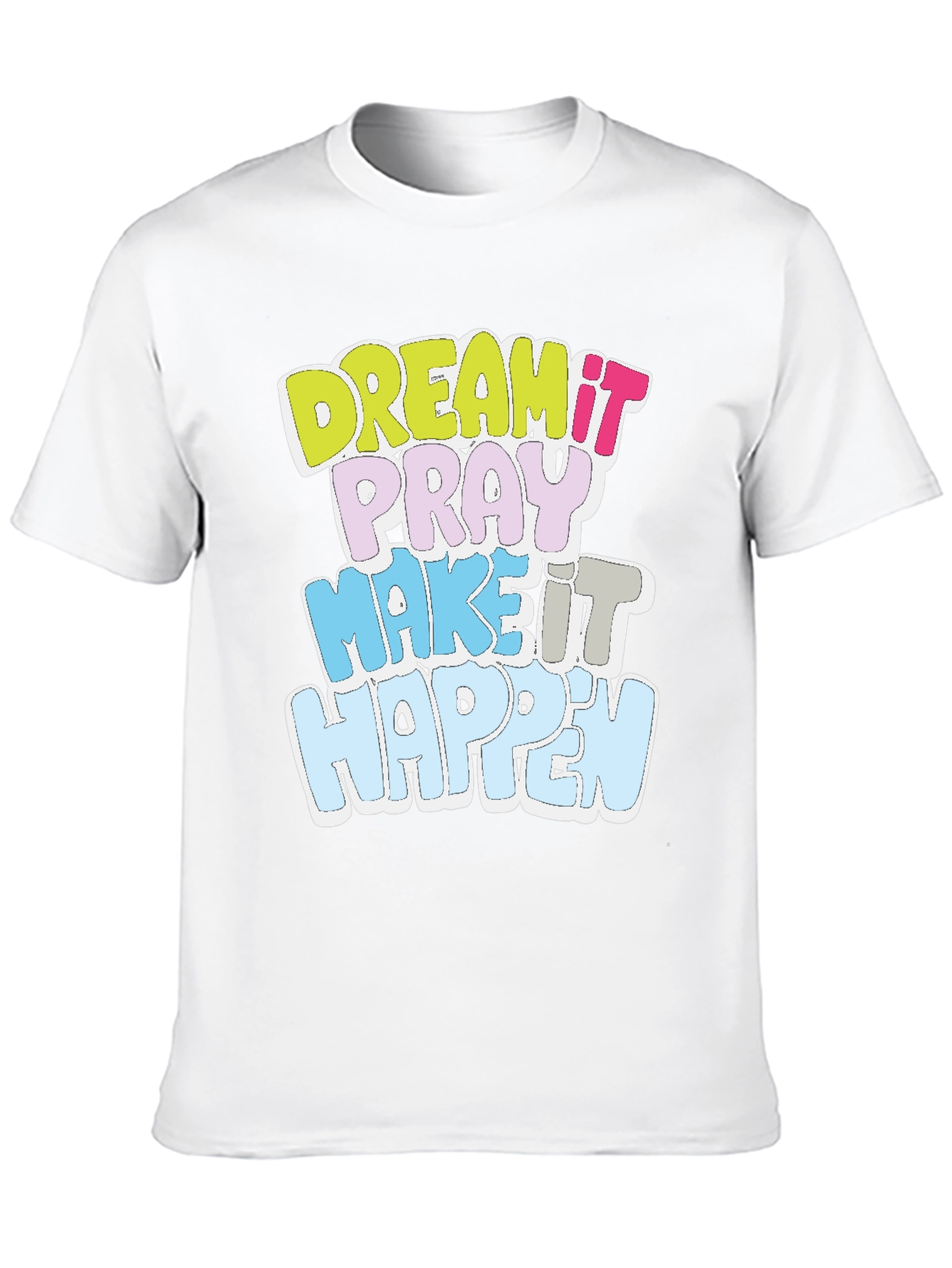 Dream It T-Shirt Motivational Black Cotton Tee