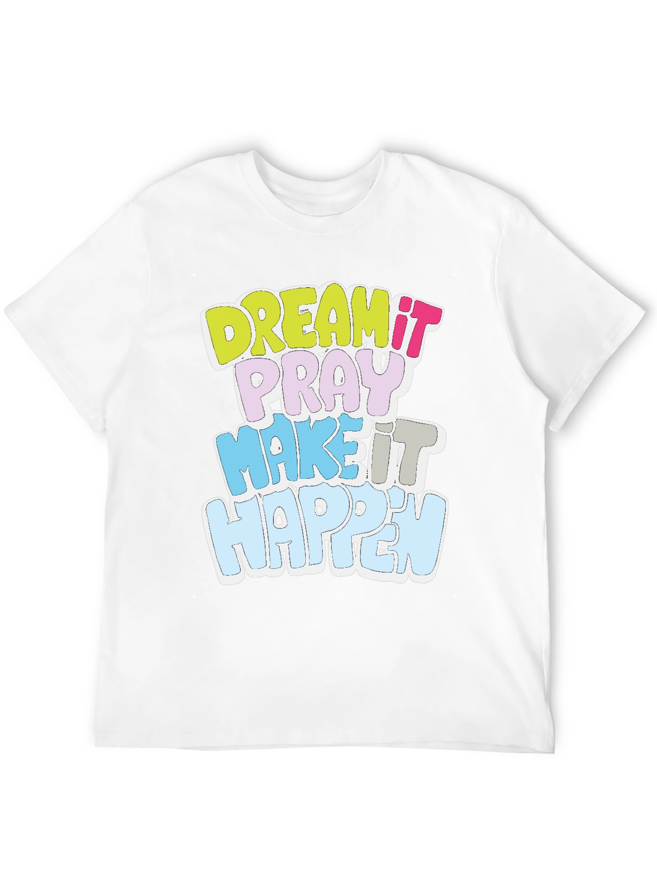 Dream It T-Shirt Motivational Black Cotton Tee