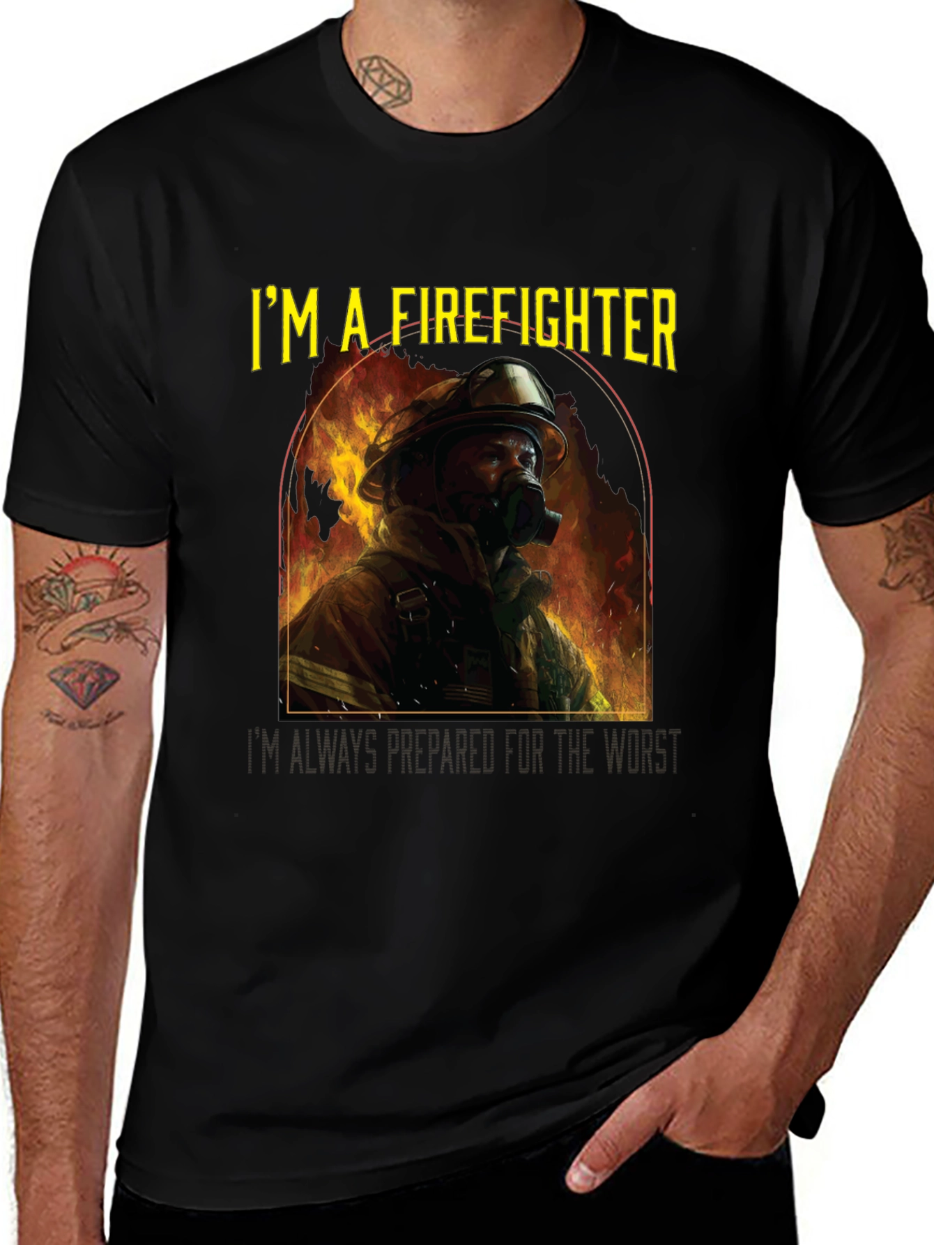 Firefighter T-Shirt - Im a Firefighter Design