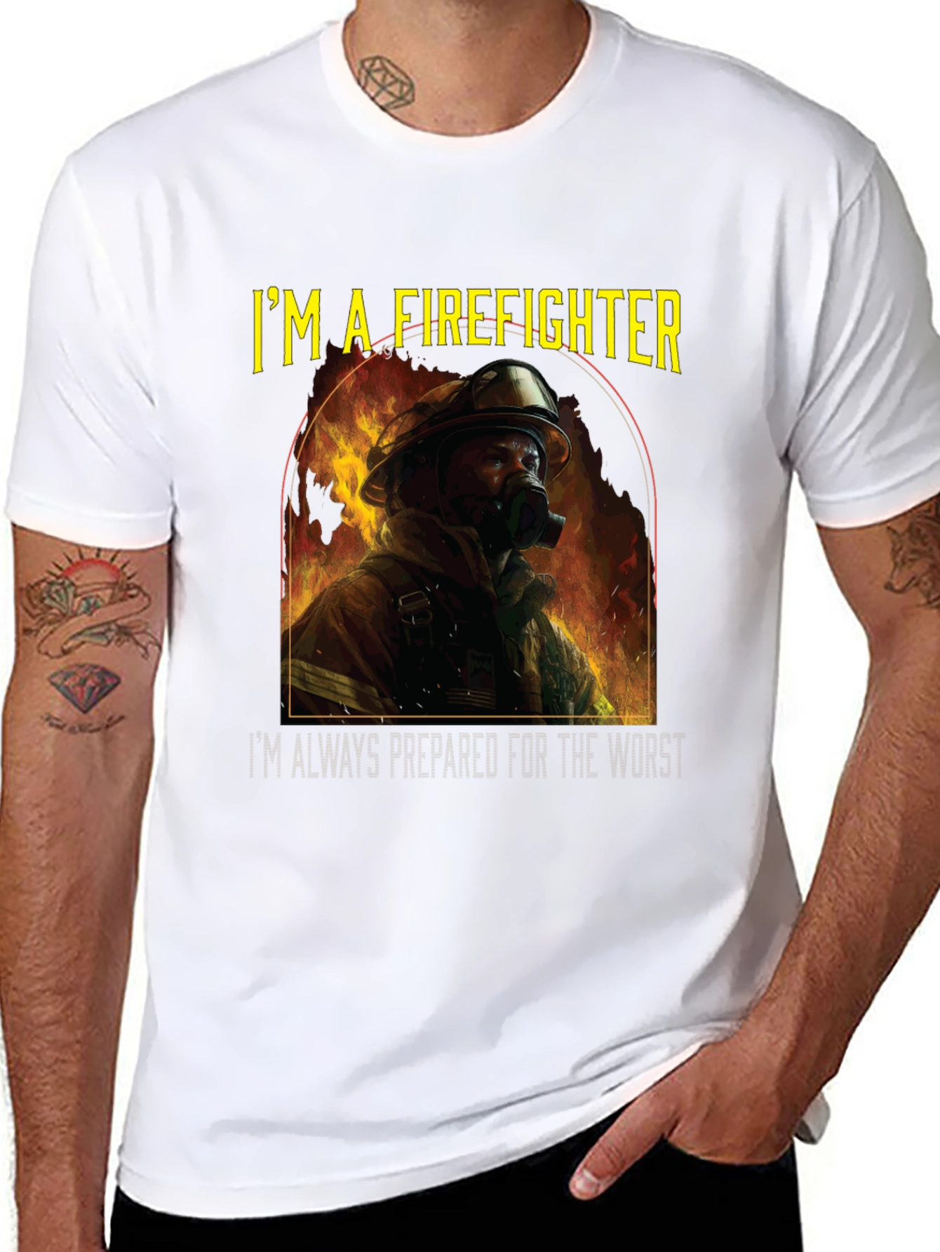 Firefighter T-Shirt - Im a Firefighter Design