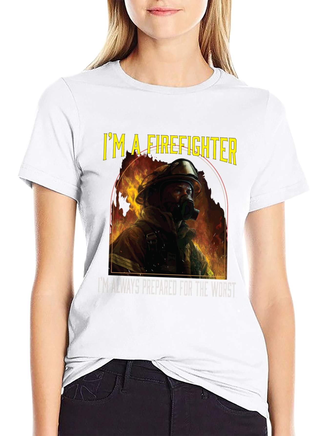 Firefighter T-Shirt - Im a Firefighter Design