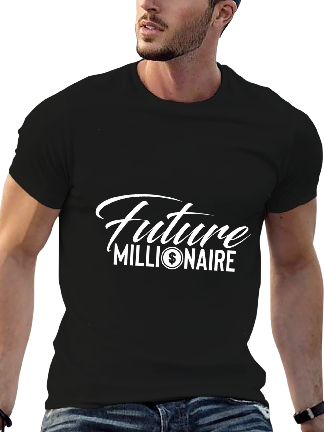 Future Millionaire Graphic Tee - Black