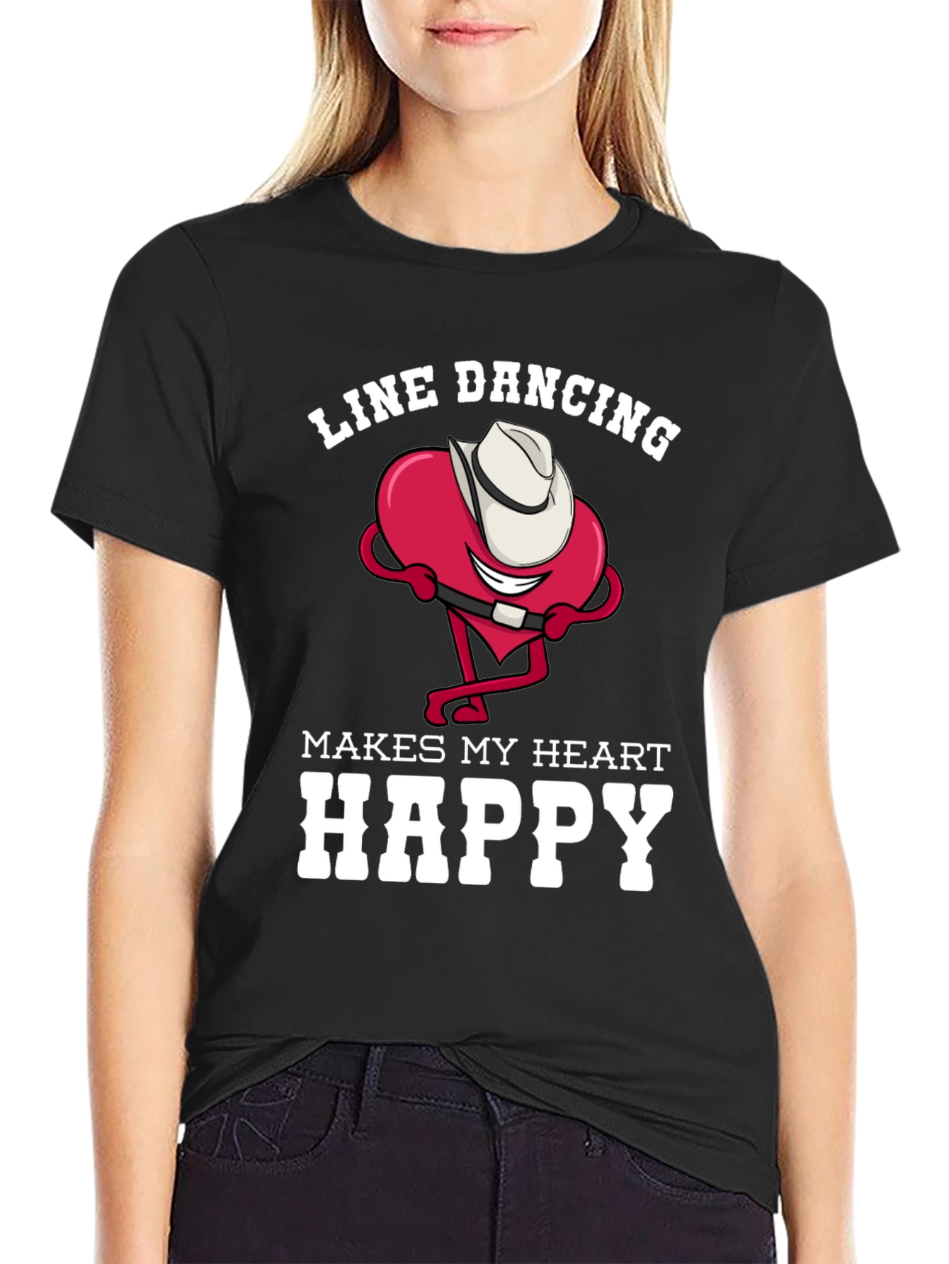 Line Dancing Heart T-Shirt
