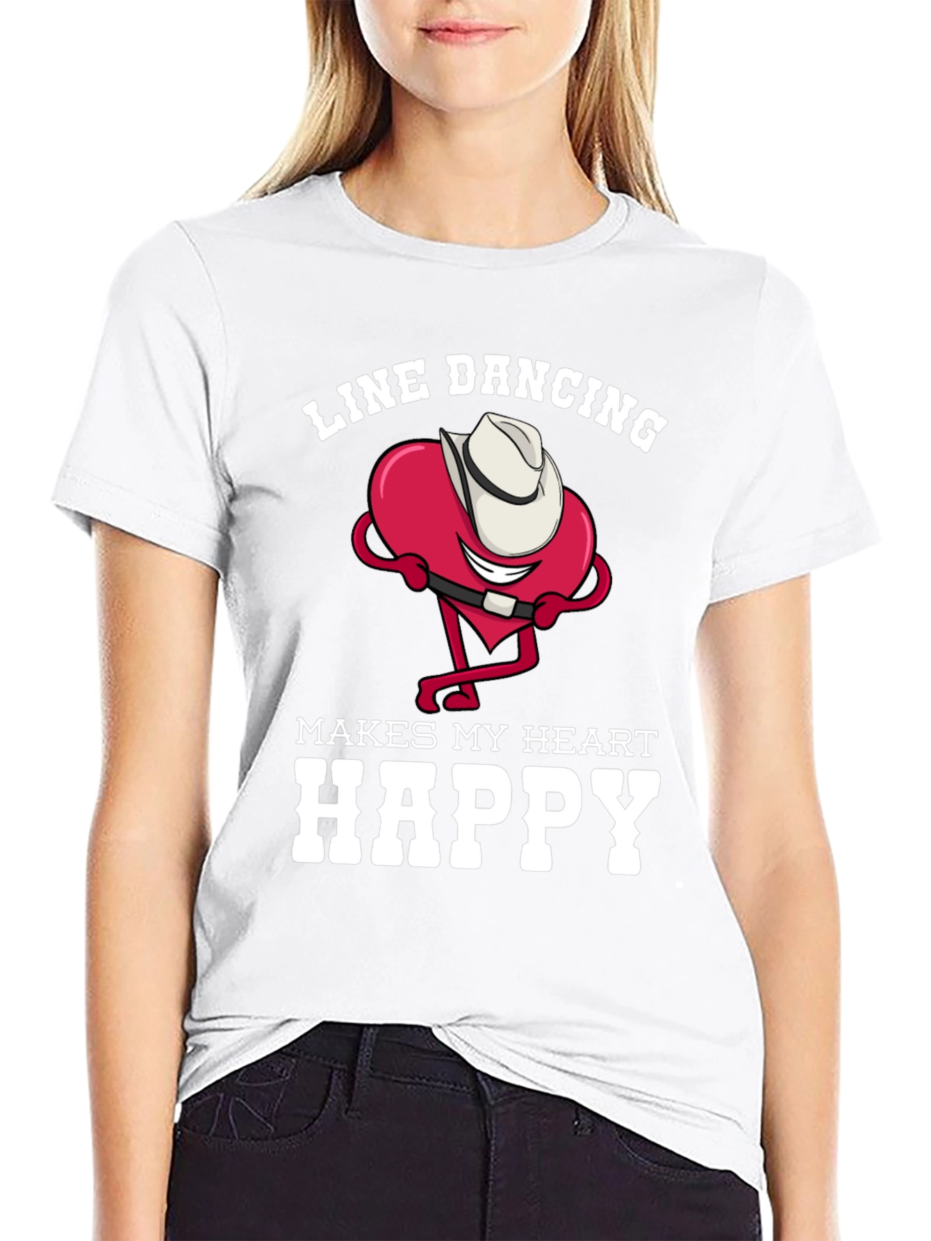 Line Dancing Heart T-Shirt