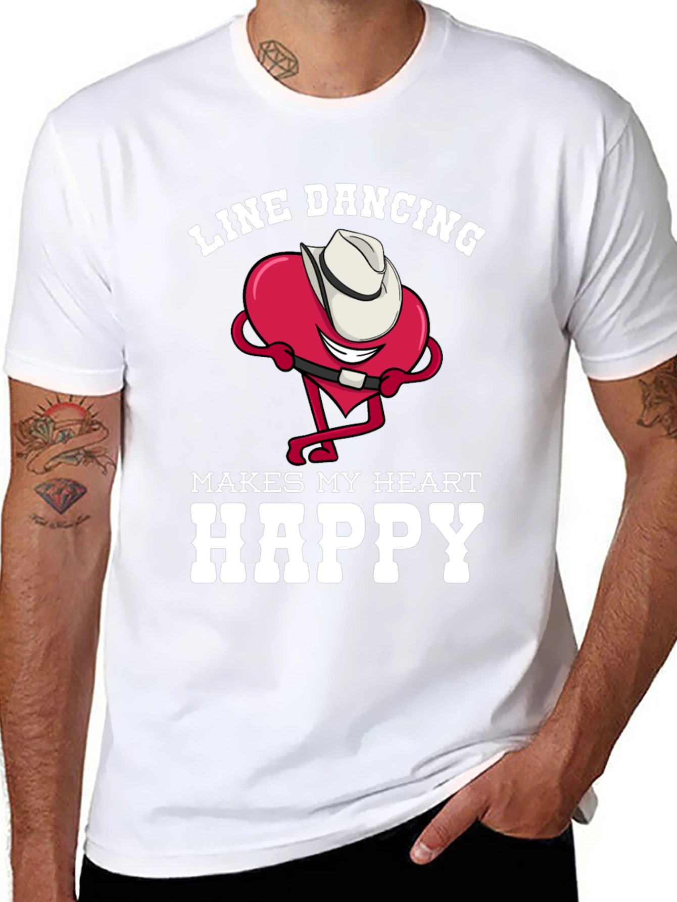 Line Dancing Heart T-Shirt