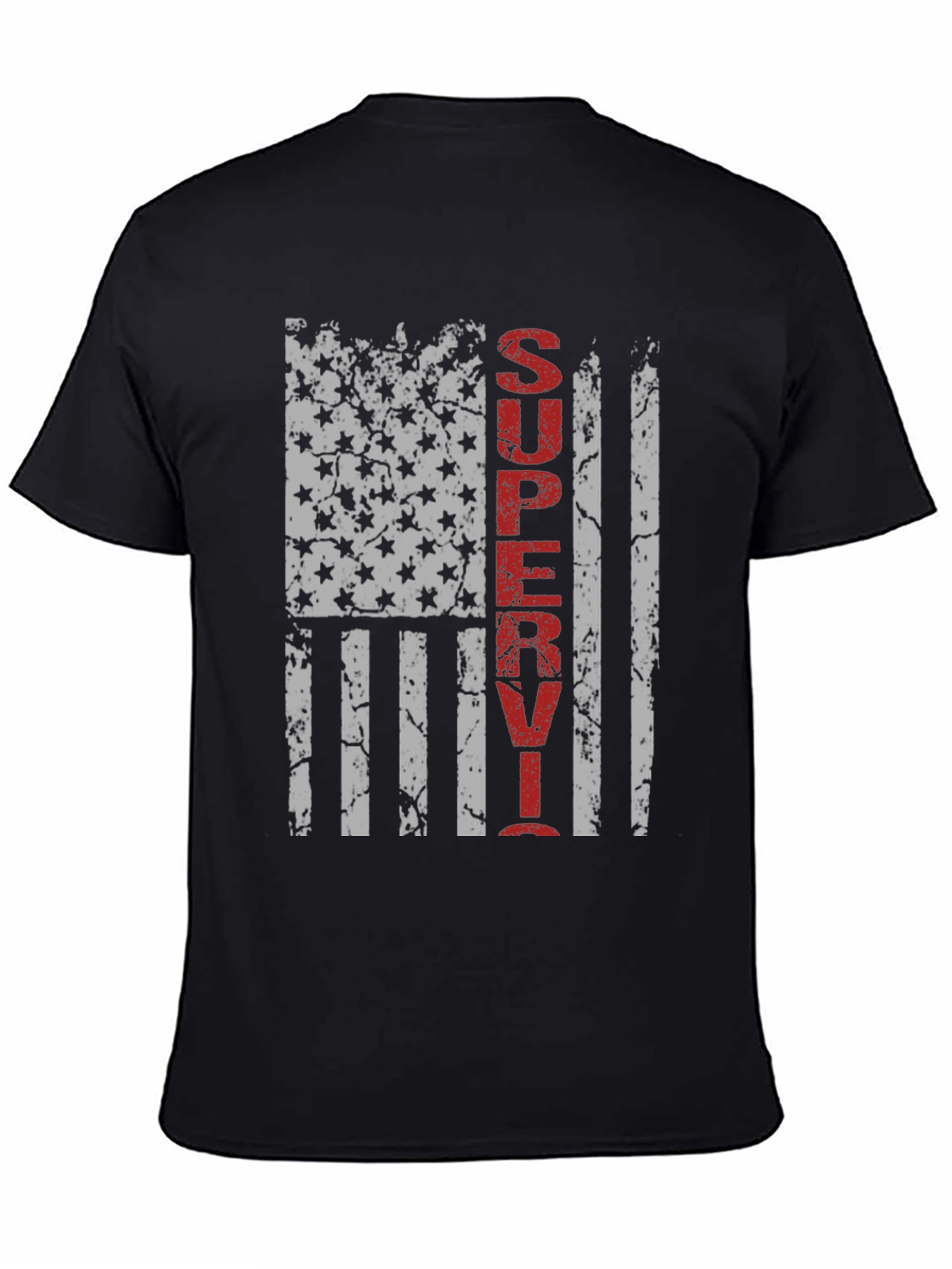 Super Y T-Shirt USA Flag Distressed Graphic Tee