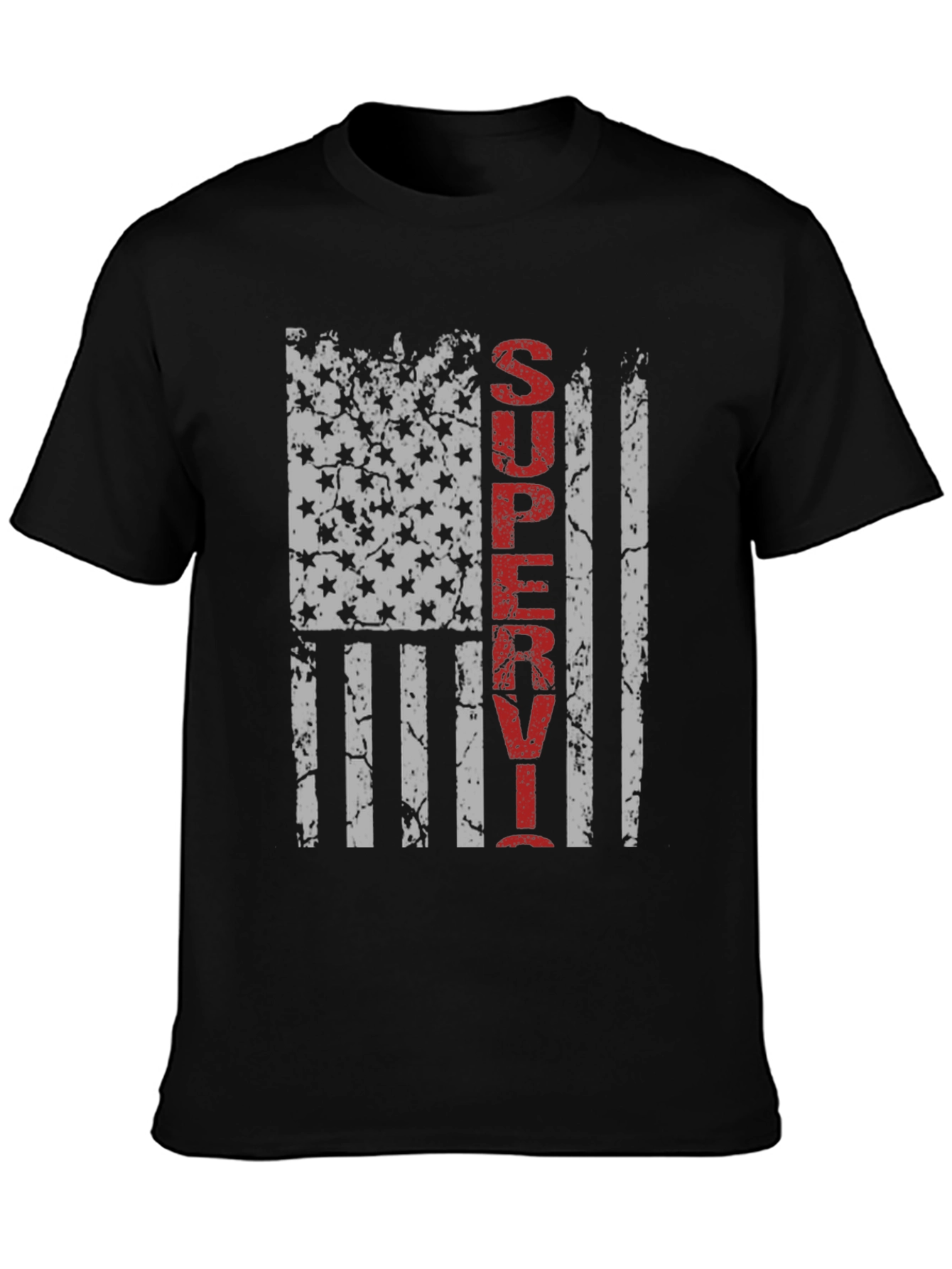 Super Y T-Shirt USA Flag Distressed Graphic Tee