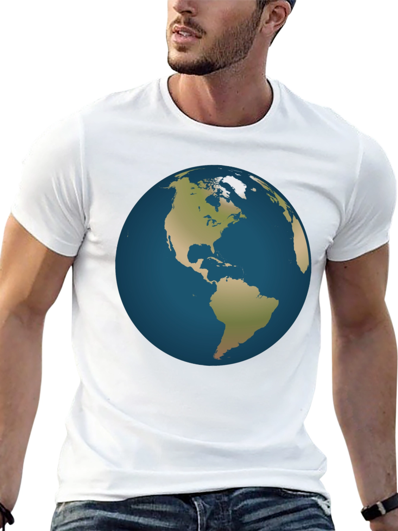 Earth Graphic Black T-Shirt