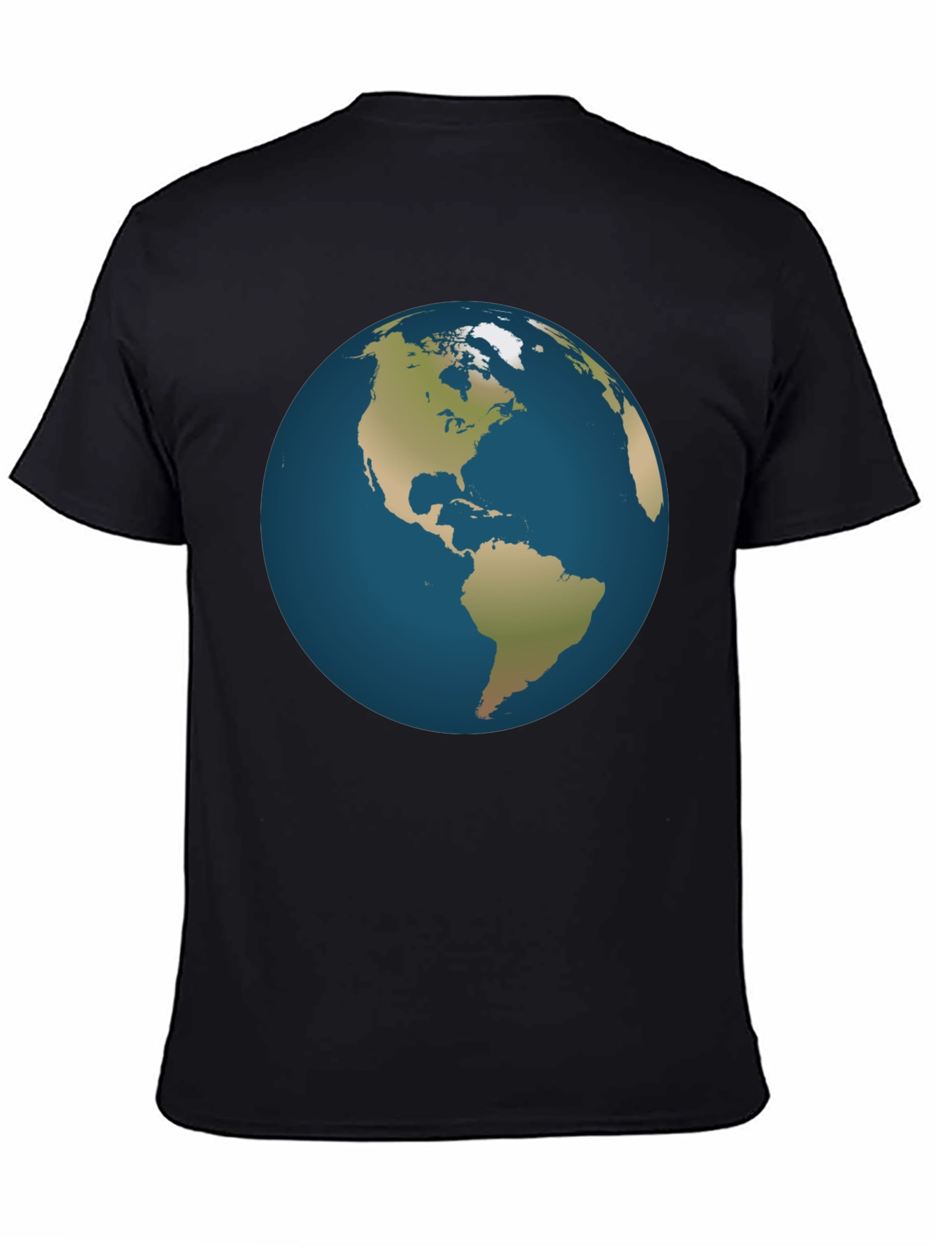 Earth Graphic Black T-Shirt