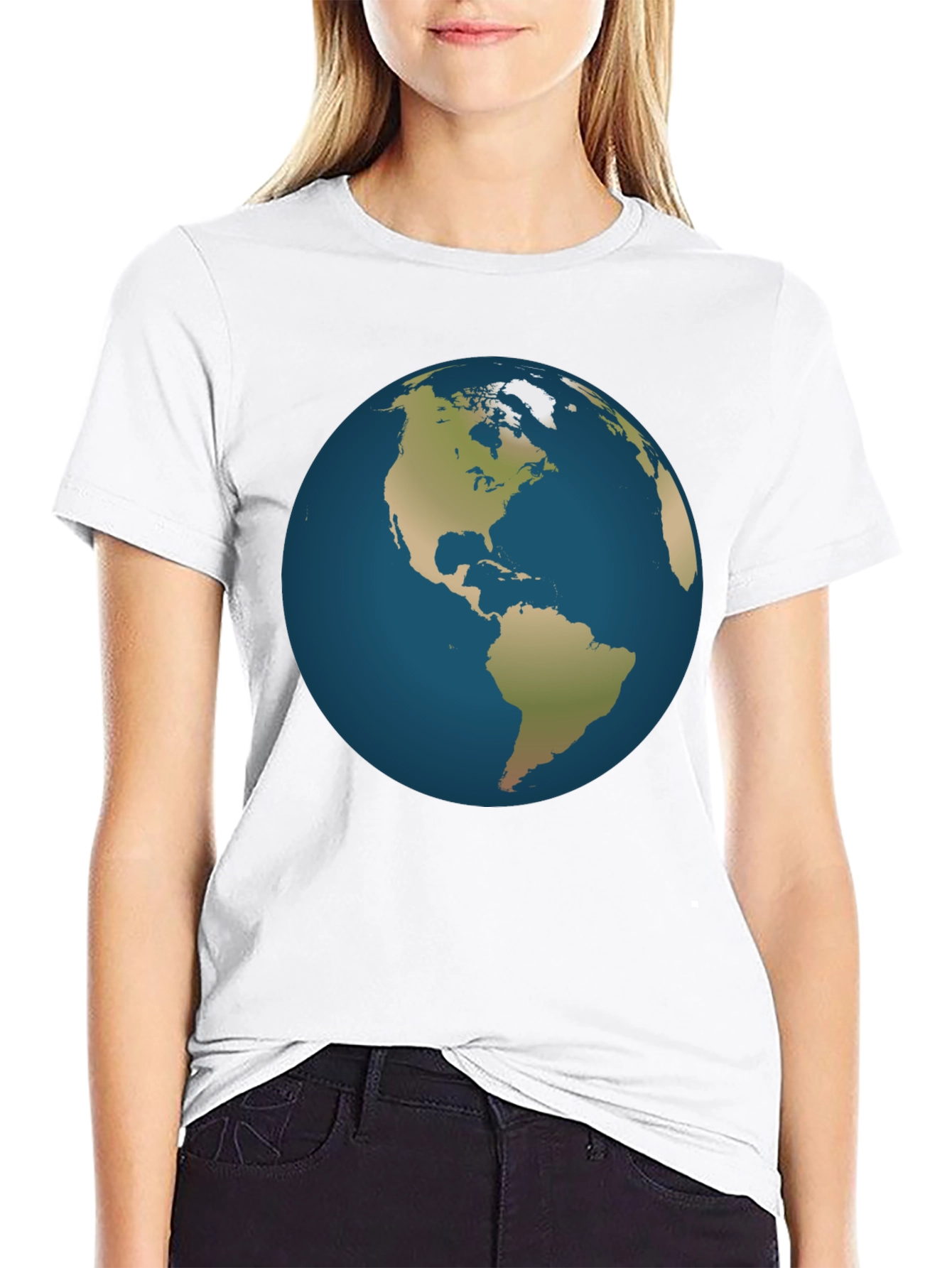 Earth Graphic Black T-Shirt