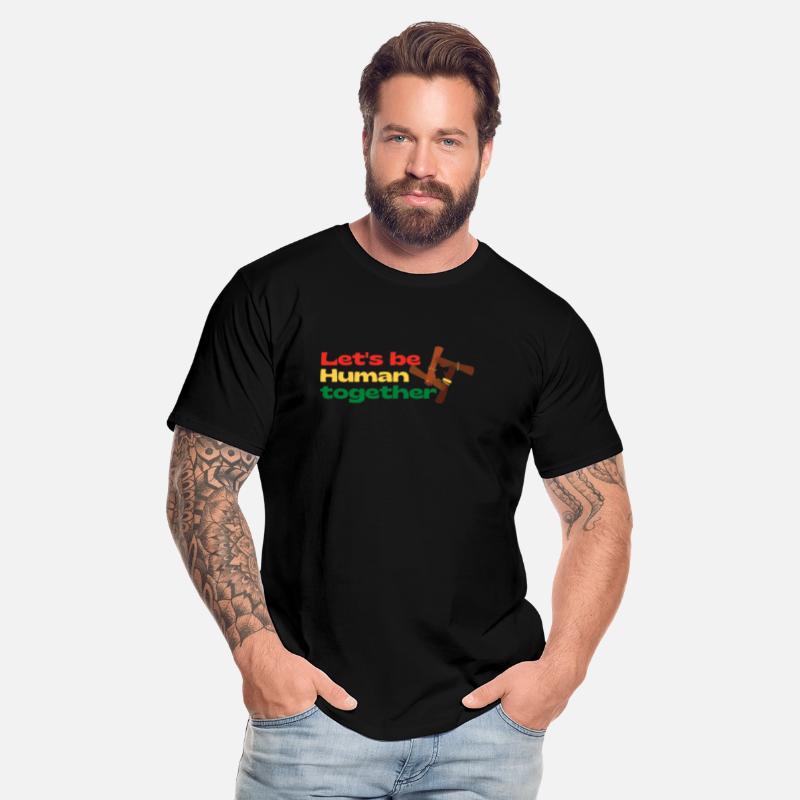 Let's be human together juneteenth design