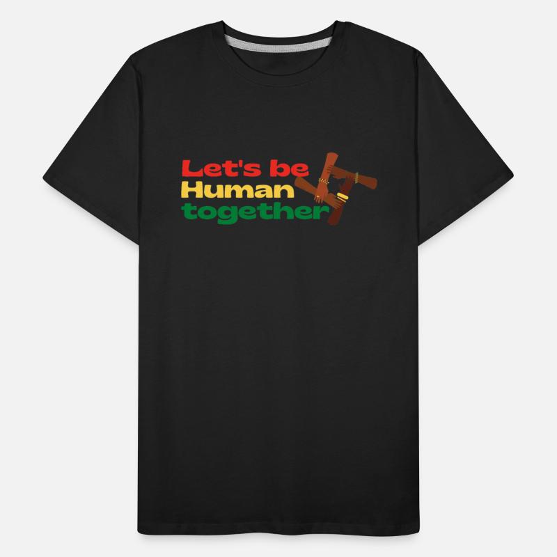 Let's be human together juneteenth design