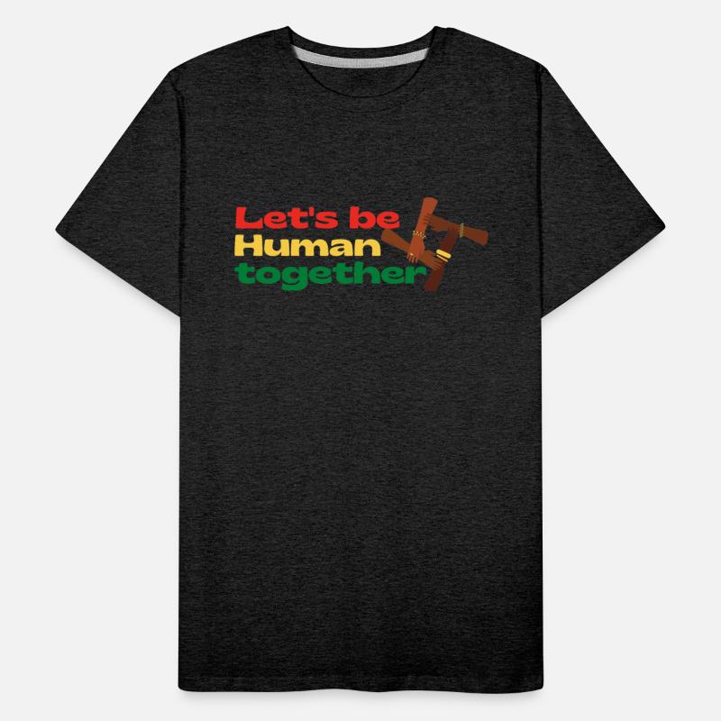 Let's be human together juneteenth design
