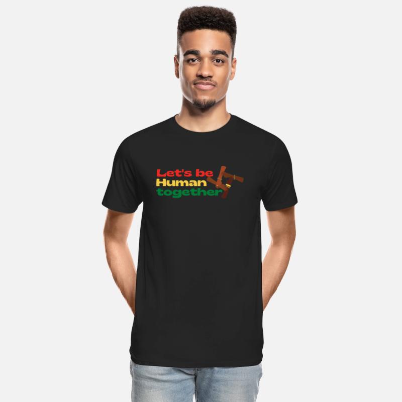 Let's be human together juneteenth design