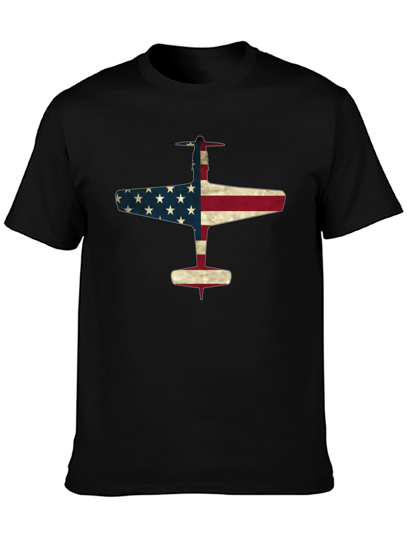 American Flag Airplane T-Shirt