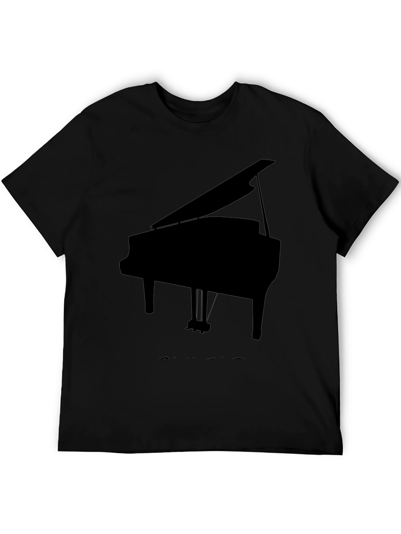 Piano Graphic Tee - Musical Instrument T-Shirt