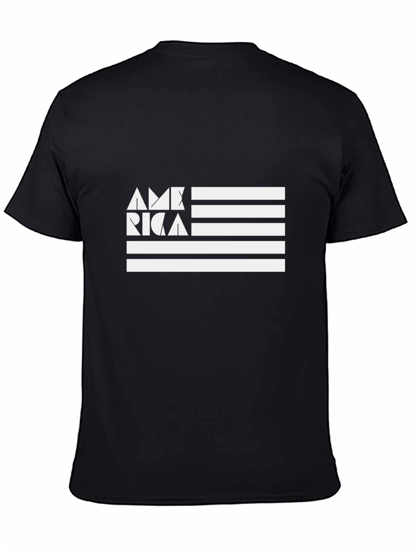 USA Flag Graphic Tee - Black