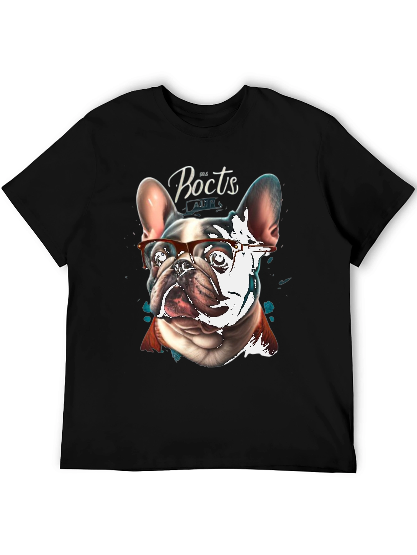 Dog with Glasses Graphic T-Shirt