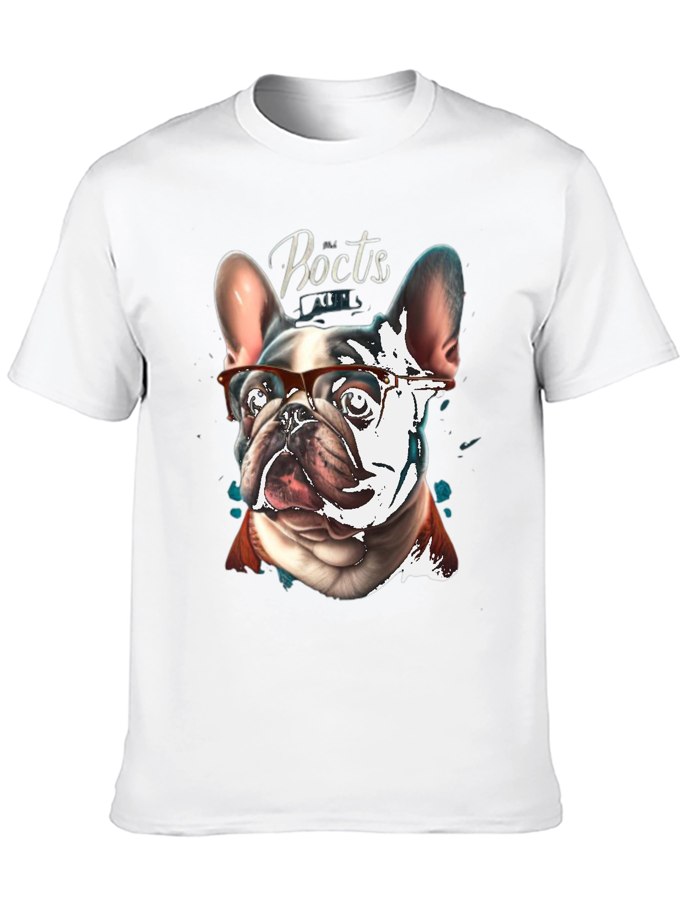 Dog with Glasses Graphic T-Shirt
