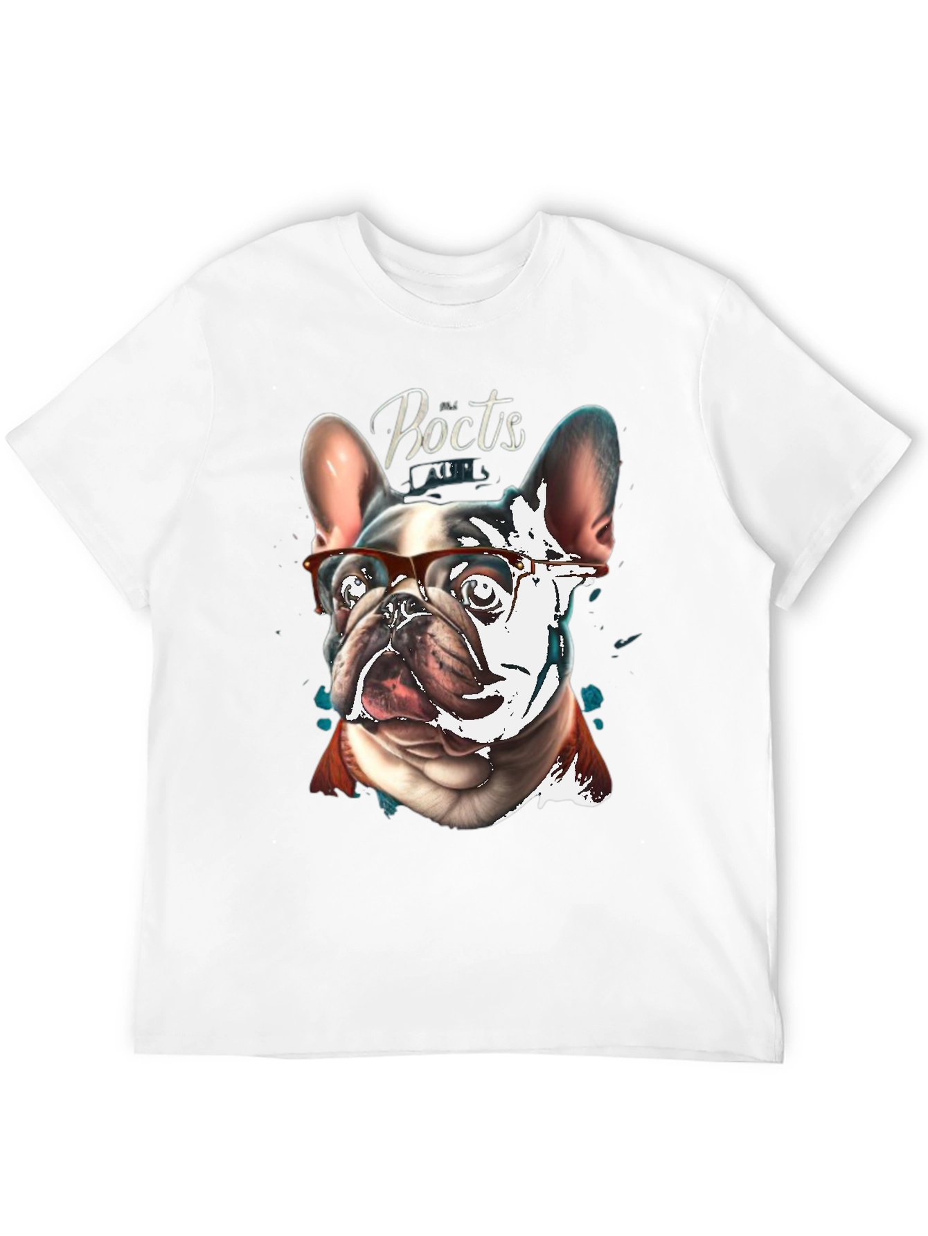 Dog with Glasses Graphic T-Shirt