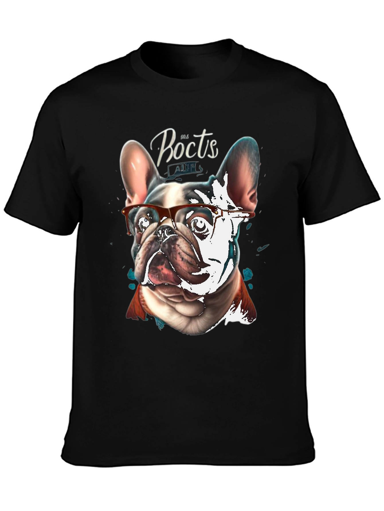 Dog with Glasses Graphic T-Shirt