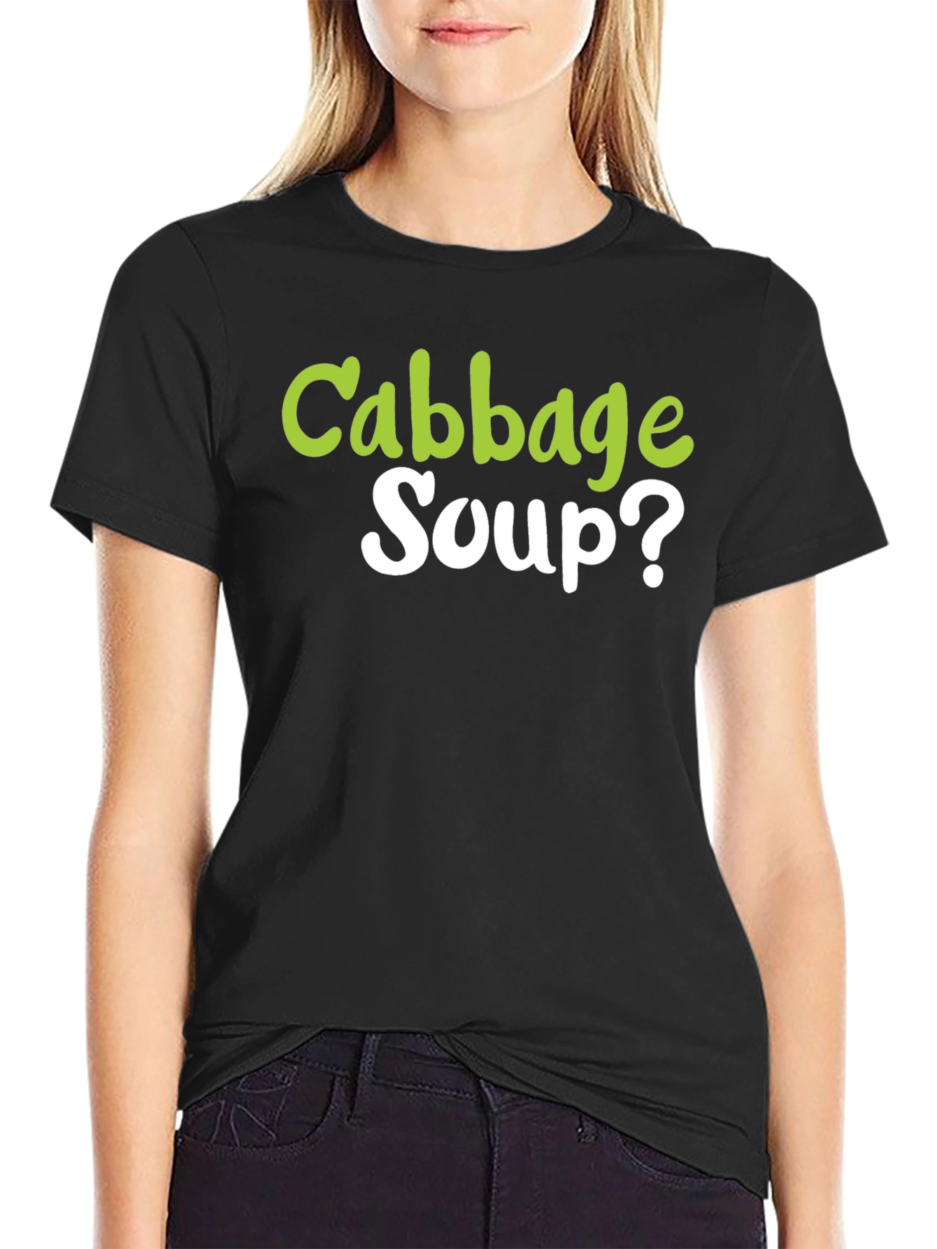 Cabbage Soup? Graphic T-Shirt - Quirky Foodie Tee