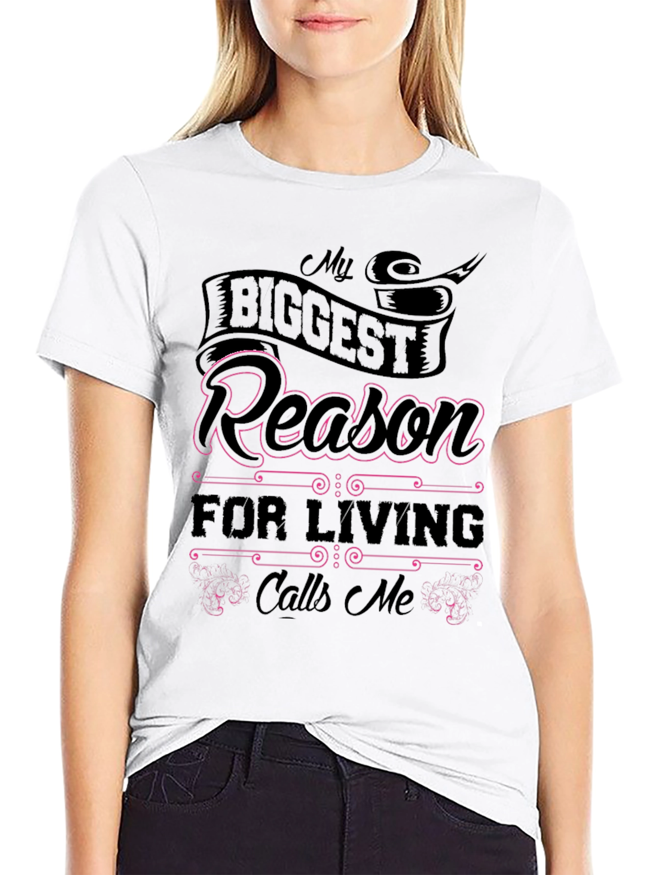 My Biggest Reason T-Shirt - Black Graphic Tee