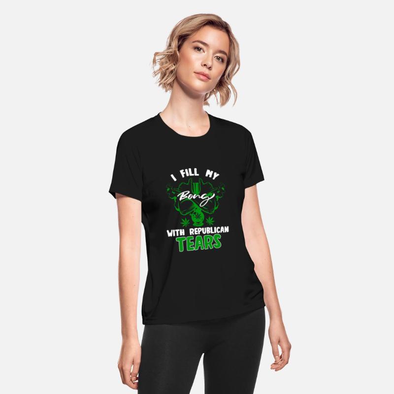 Liberal Democrat Stoner Weed Bong Anti Republican