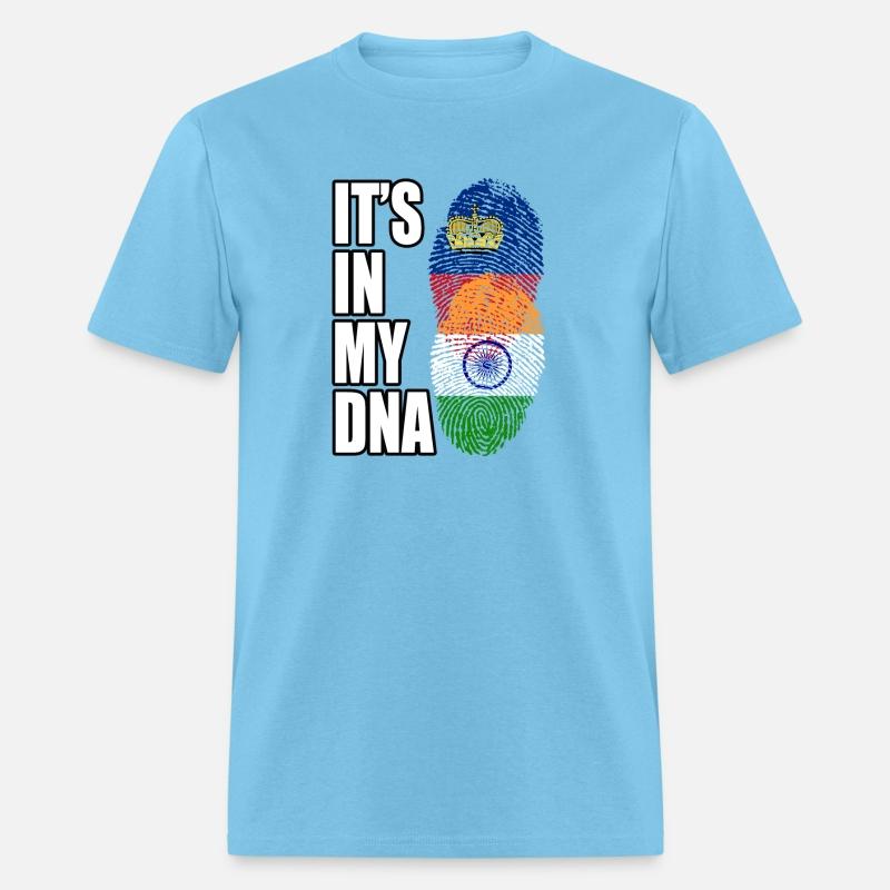 Liechtensteiner And Indian Mix Heritage DNA Flag