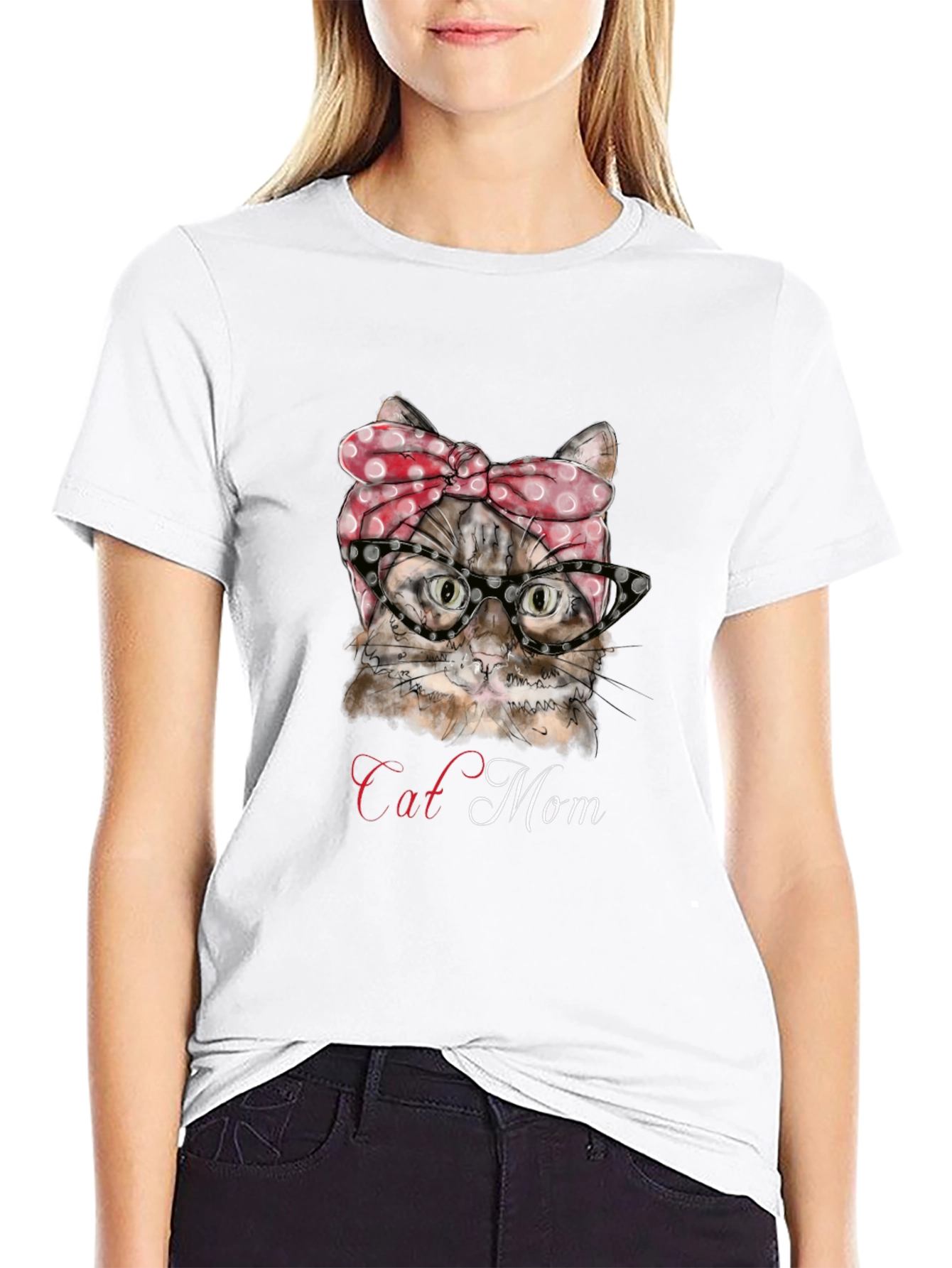 Cat Mom T-Shirt - Cute Feline Graphic Tee