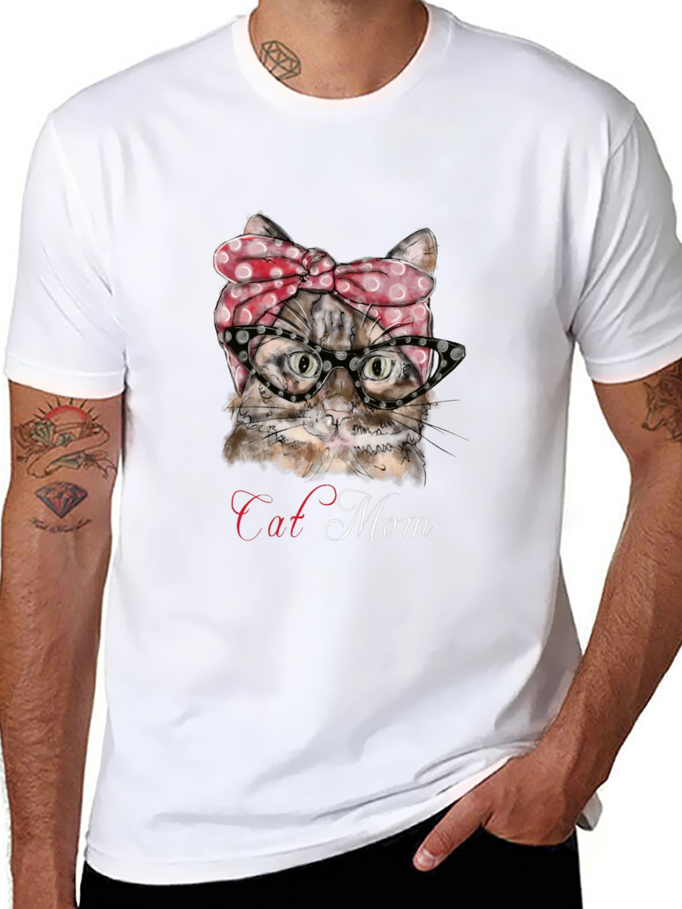 Cat Mom T-Shirt - Cute Feline Graphic Tee