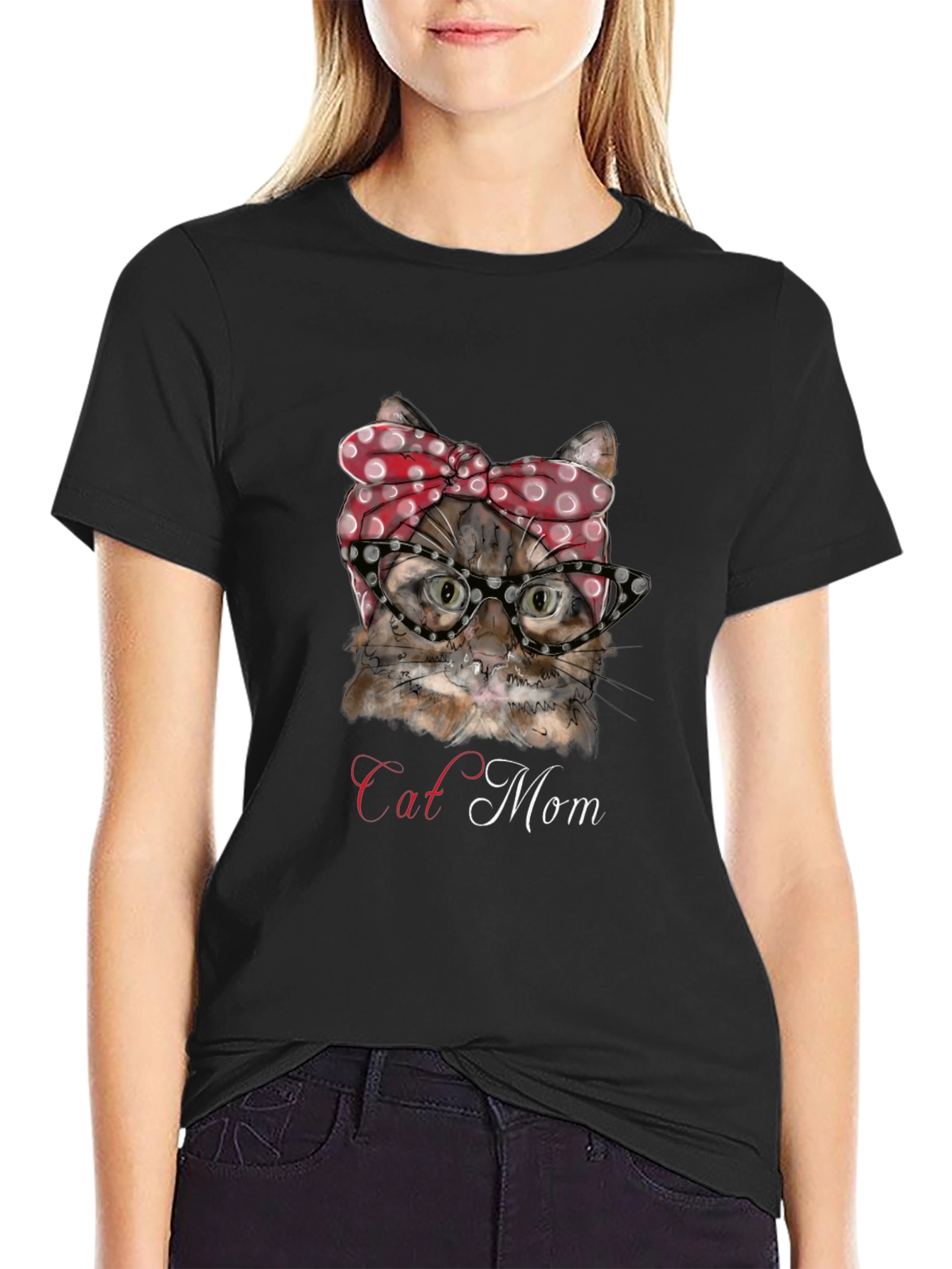 Cat Mom T-Shirt - Cute Feline Graphic Tee