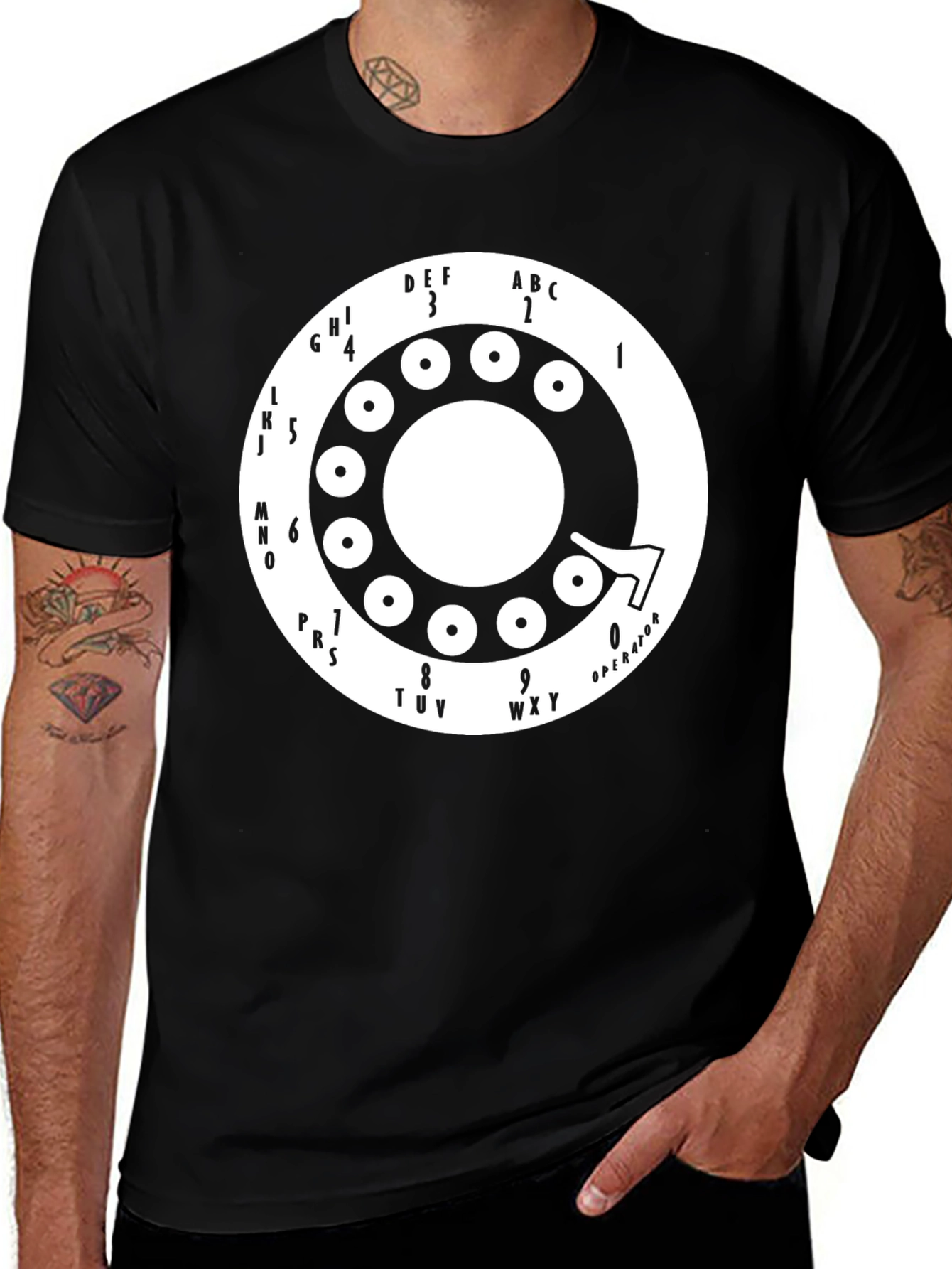 Retro Rotary Phone Dial T-Shirt