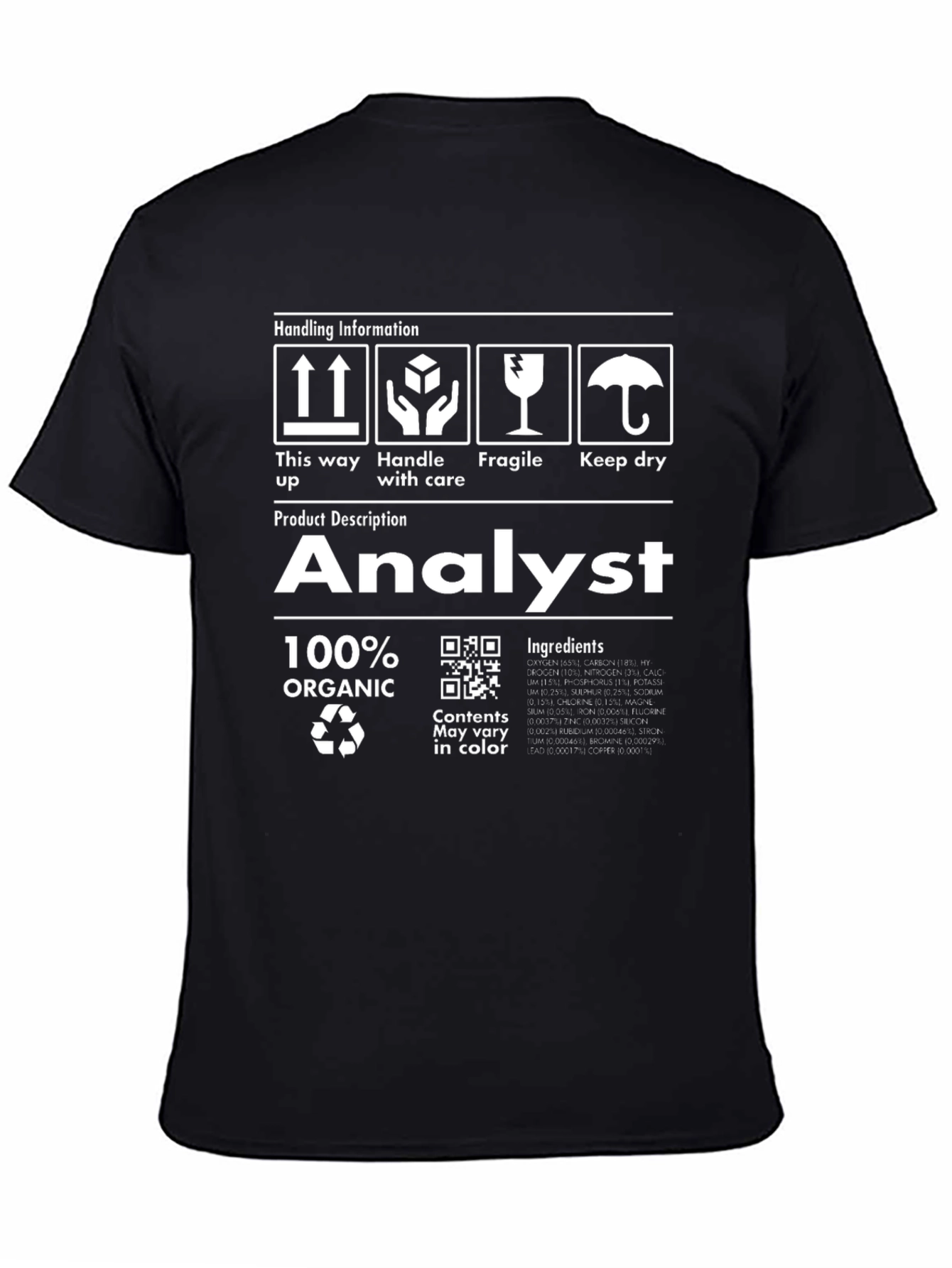 Analyst 100% Organic T-Shirt