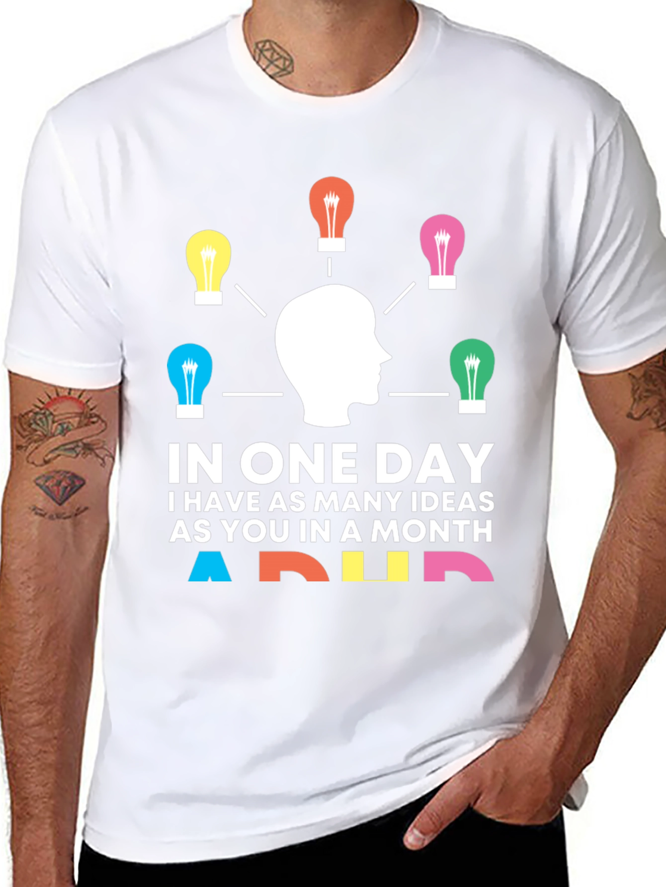 ADHD Ideas T-Shirt - Unique Brainstorming Design