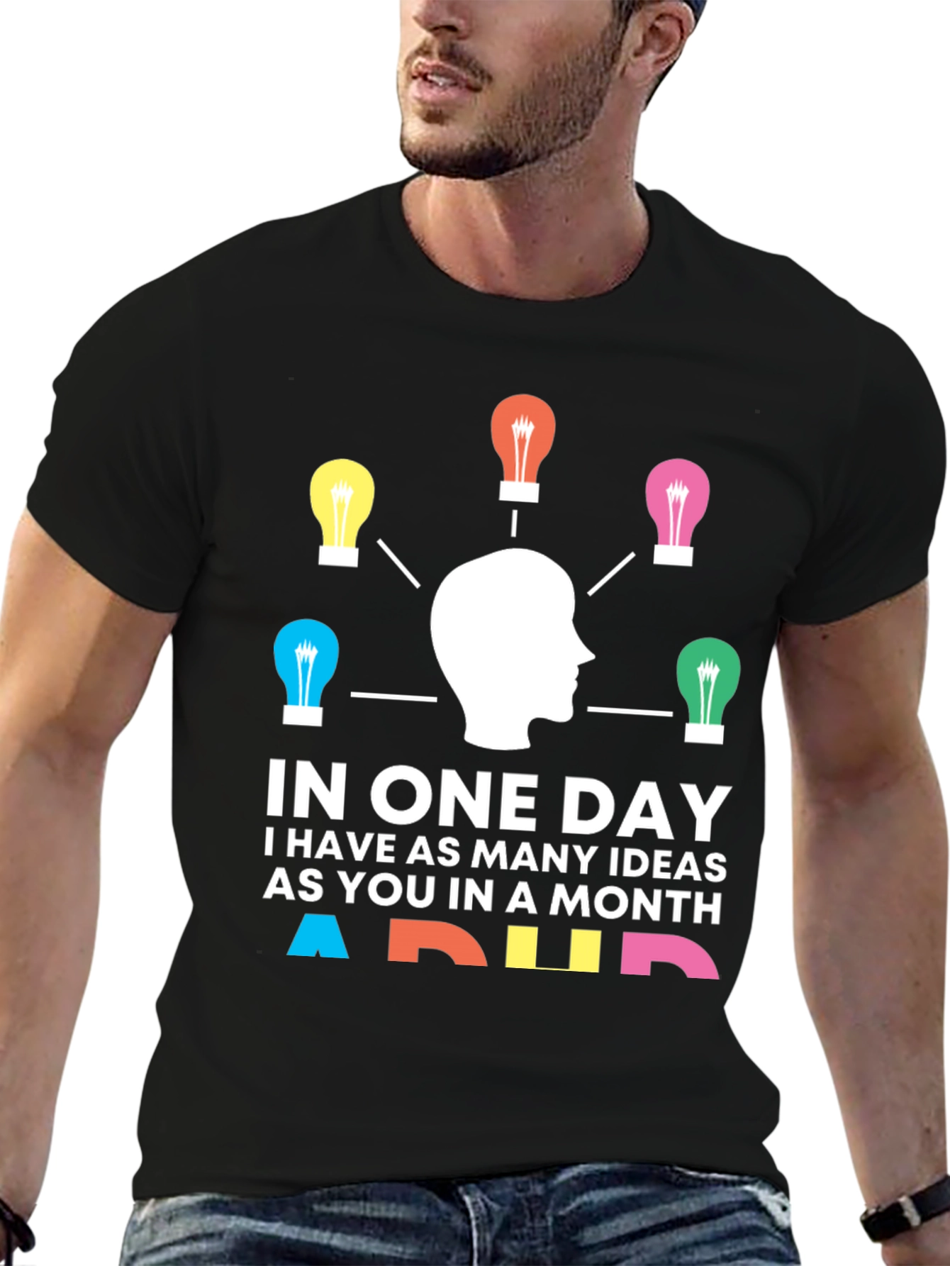 ADHD Ideas T-Shirt - Unique Brainstorming Design