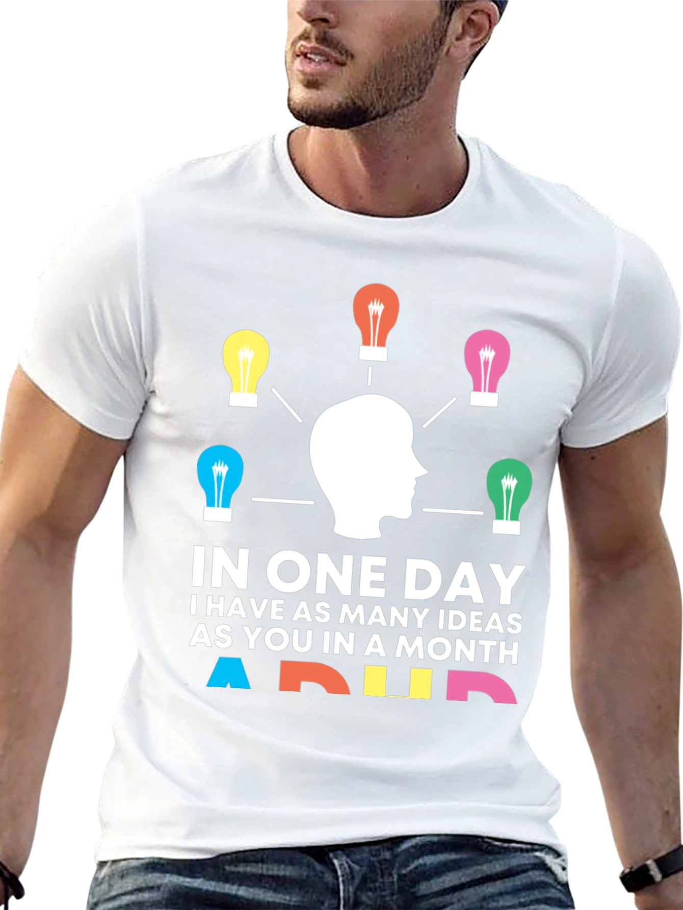 ADHD Ideas T-Shirt - Unique Brainstorming Design