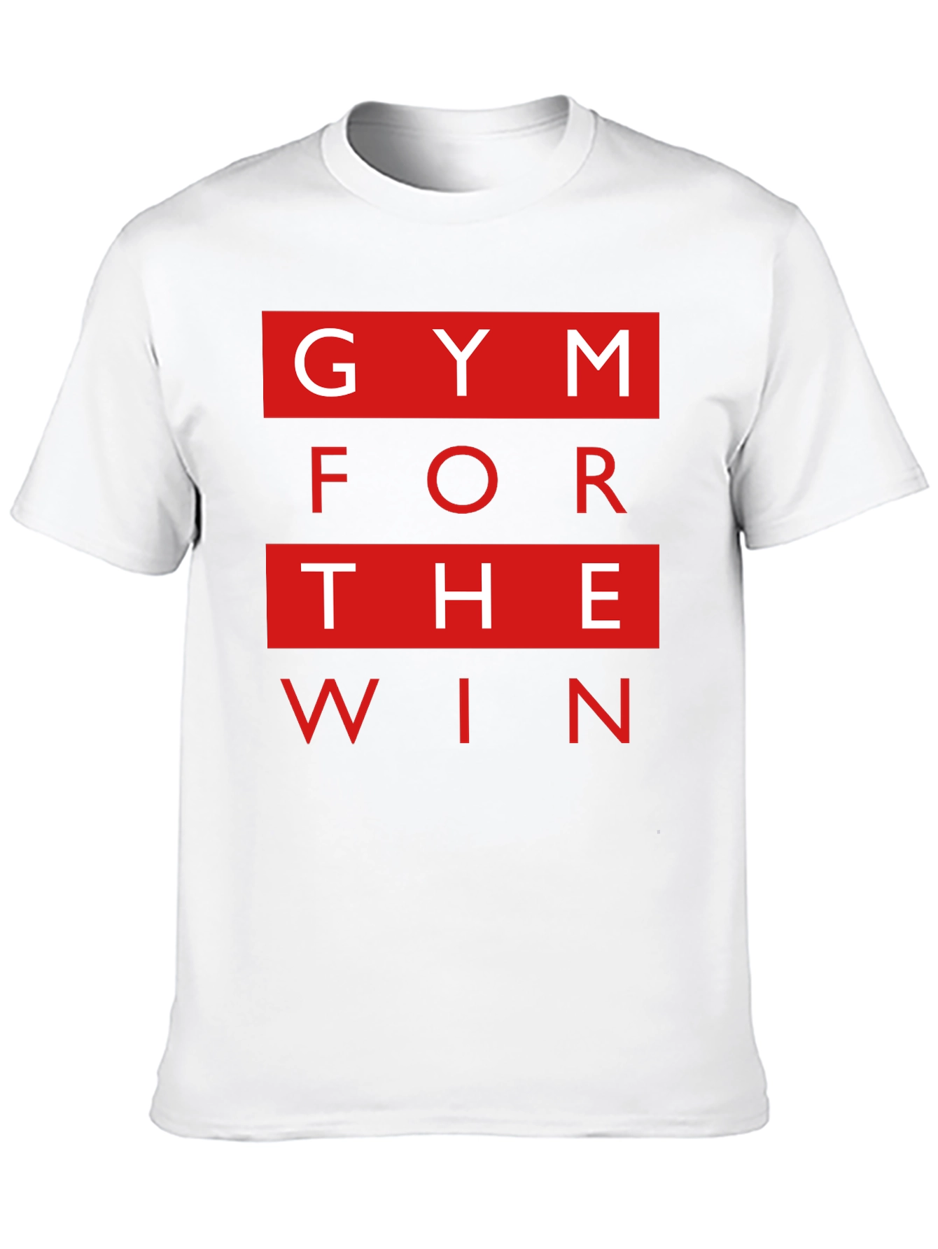 Gym for the Win Mens Black Graphic T-Shirt