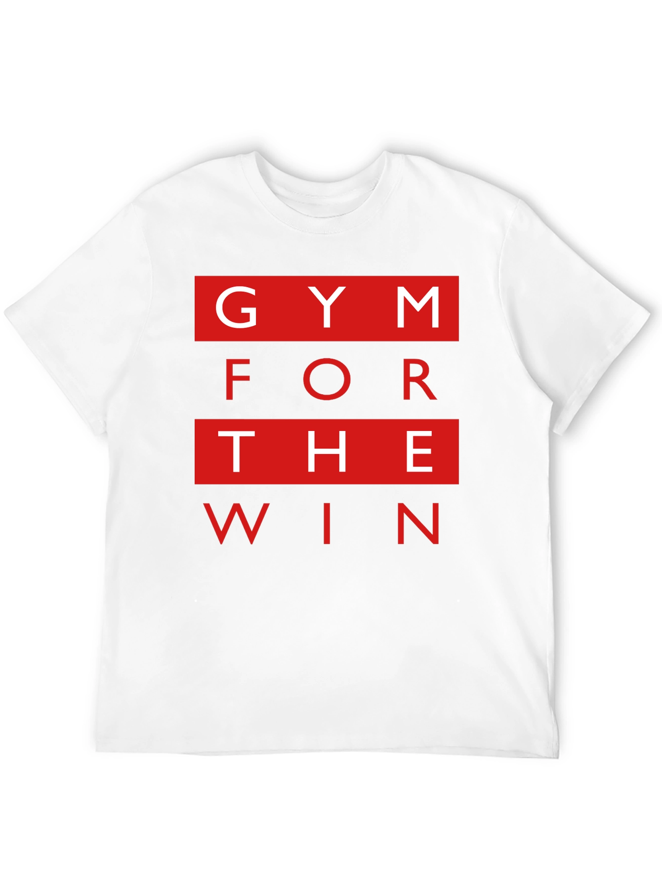 Gym for the Win Mens Black Graphic T-Shirt