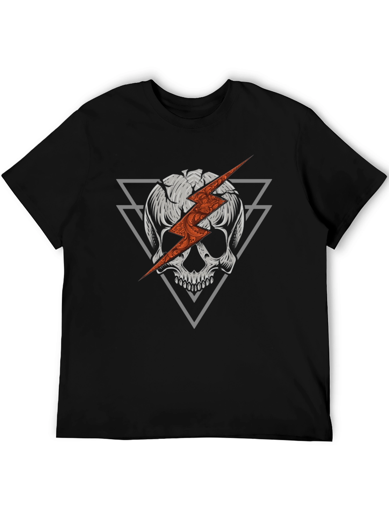 Skull & Lightning Bolt Graphic Tee