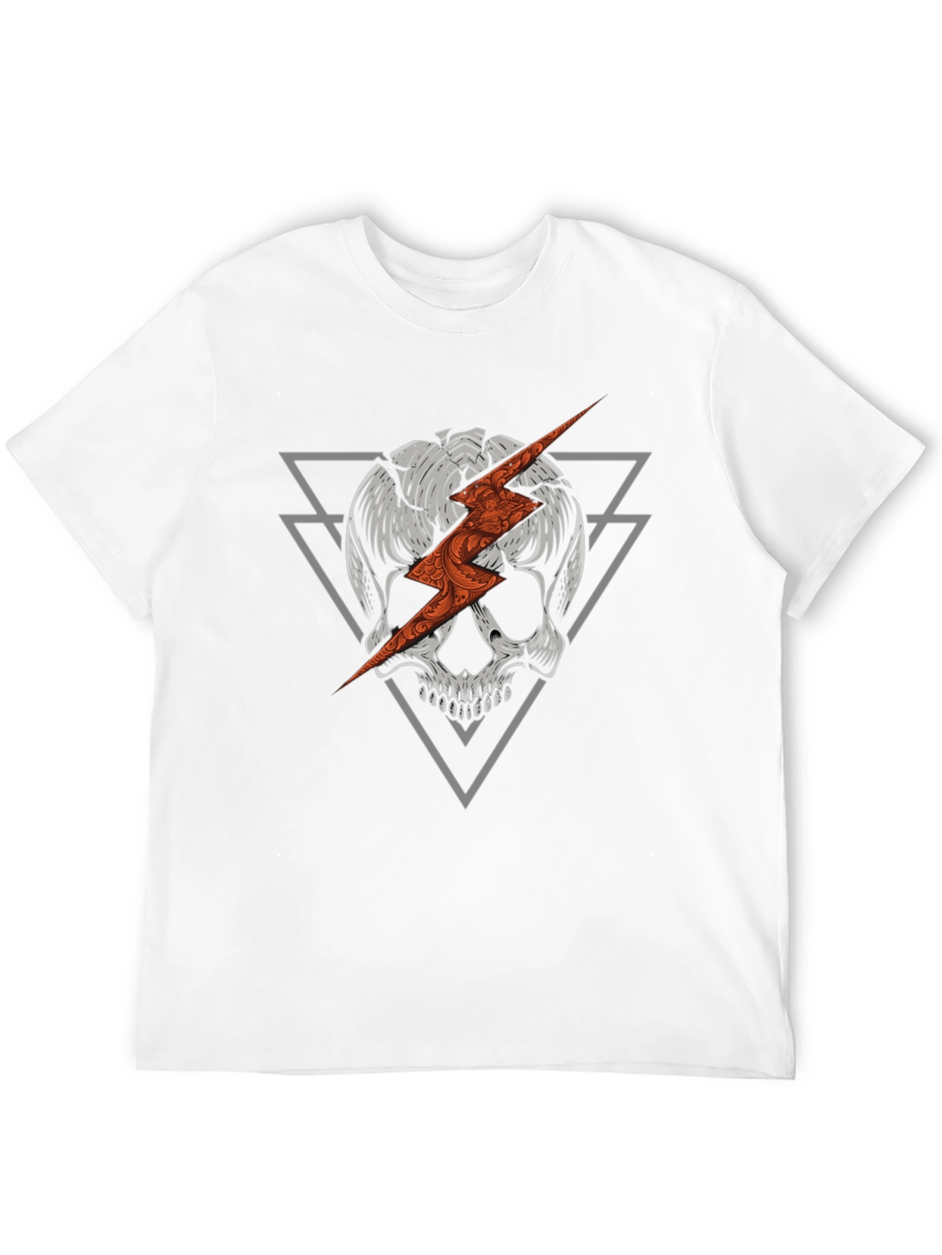 Skull & Lightning Bolt Graphic Tee
