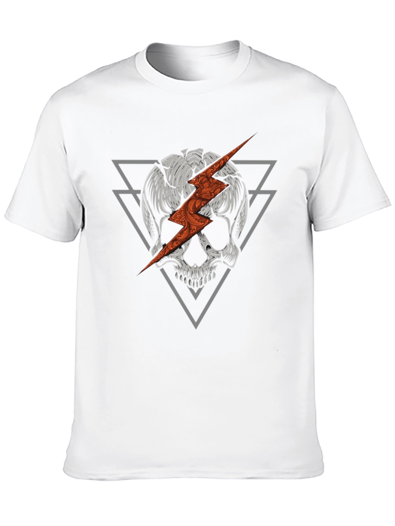 Skull & Lightning Bolt Graphic Tee