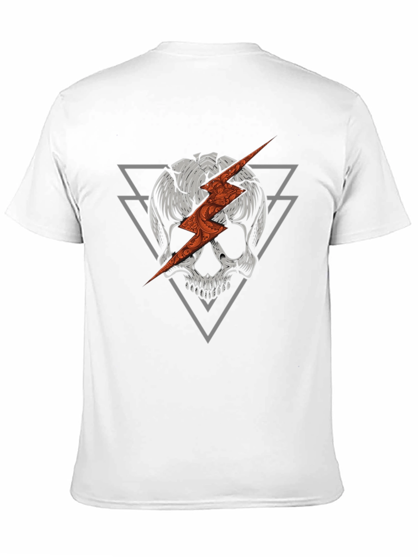 Skull & Lightning Bolt Graphic Tee