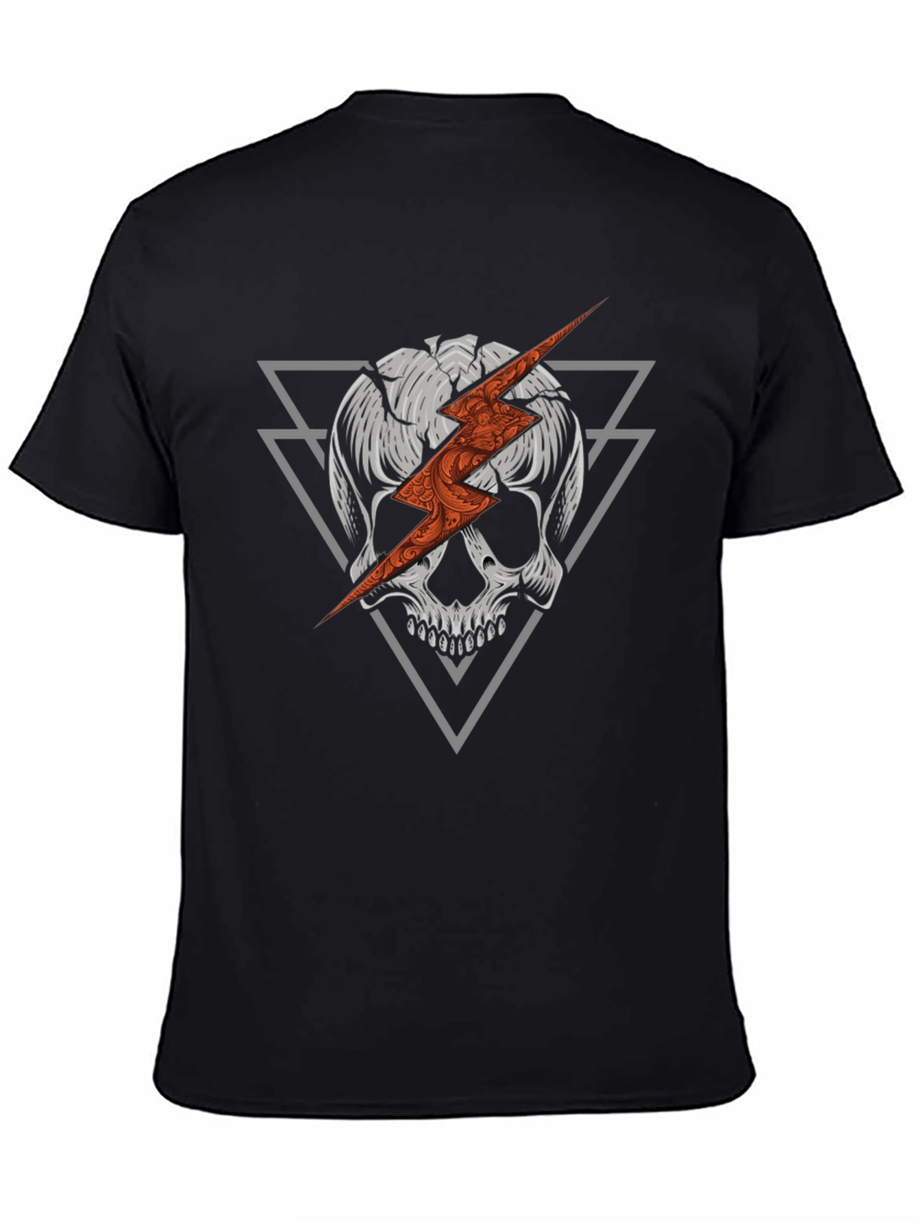 Skull & Lightning Bolt Graphic Tee