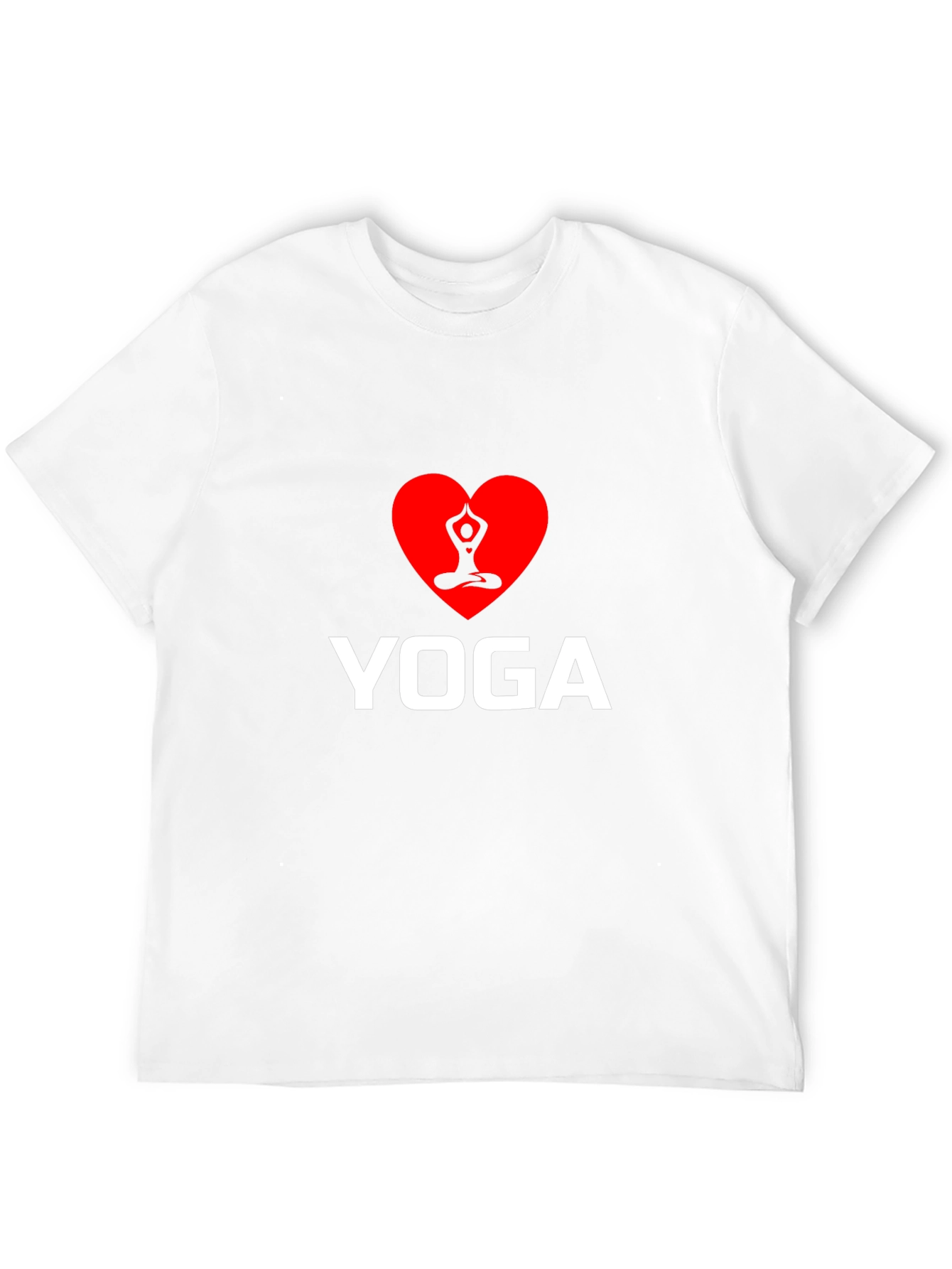 I Heart Yoga - Black Crewneck T-Shirt